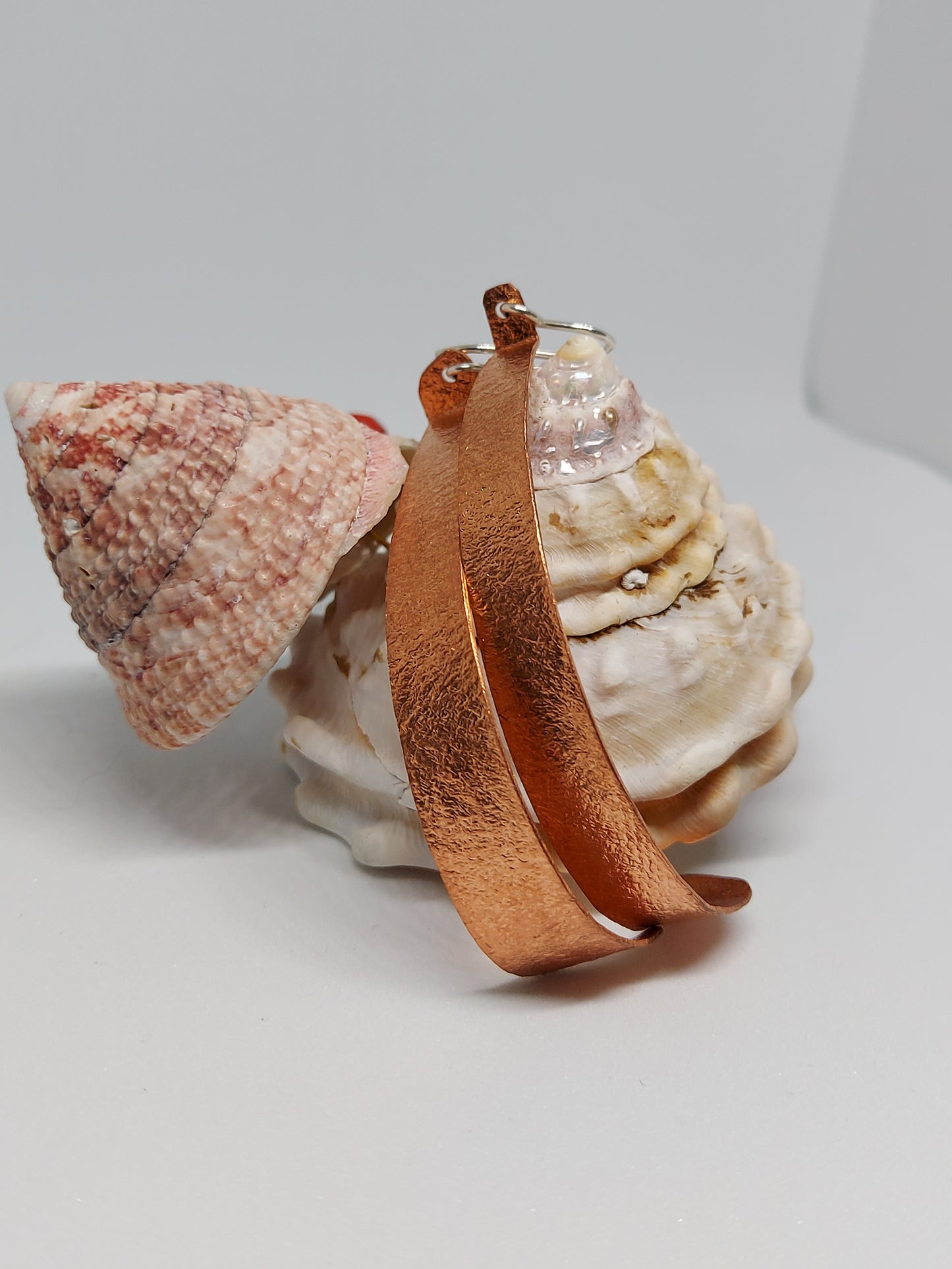 Copper Half Hoop Earrings
