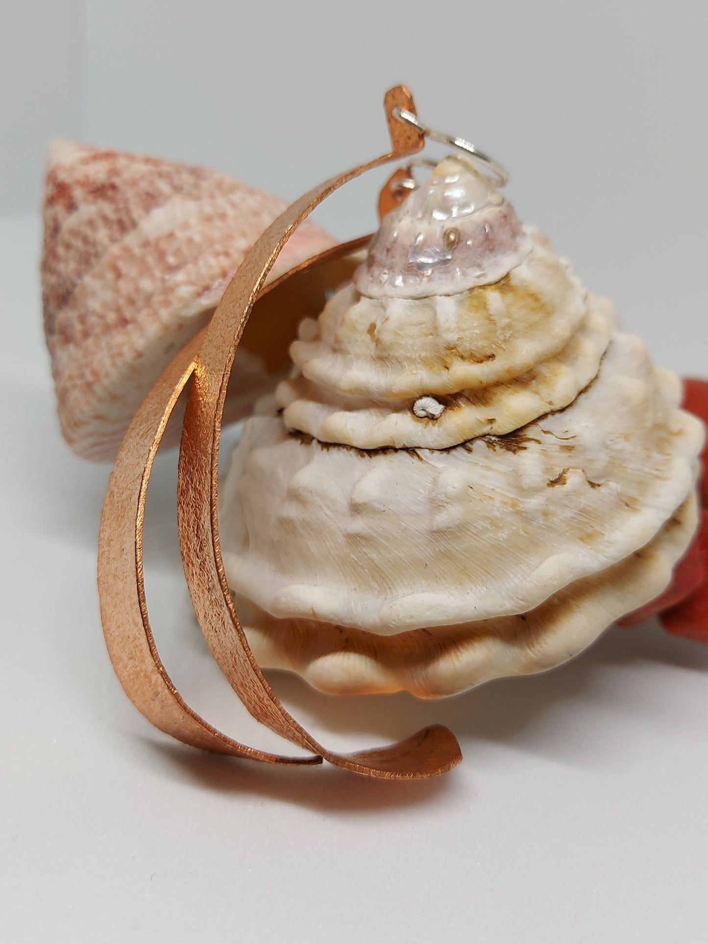 Copper Half Hoop Earrings