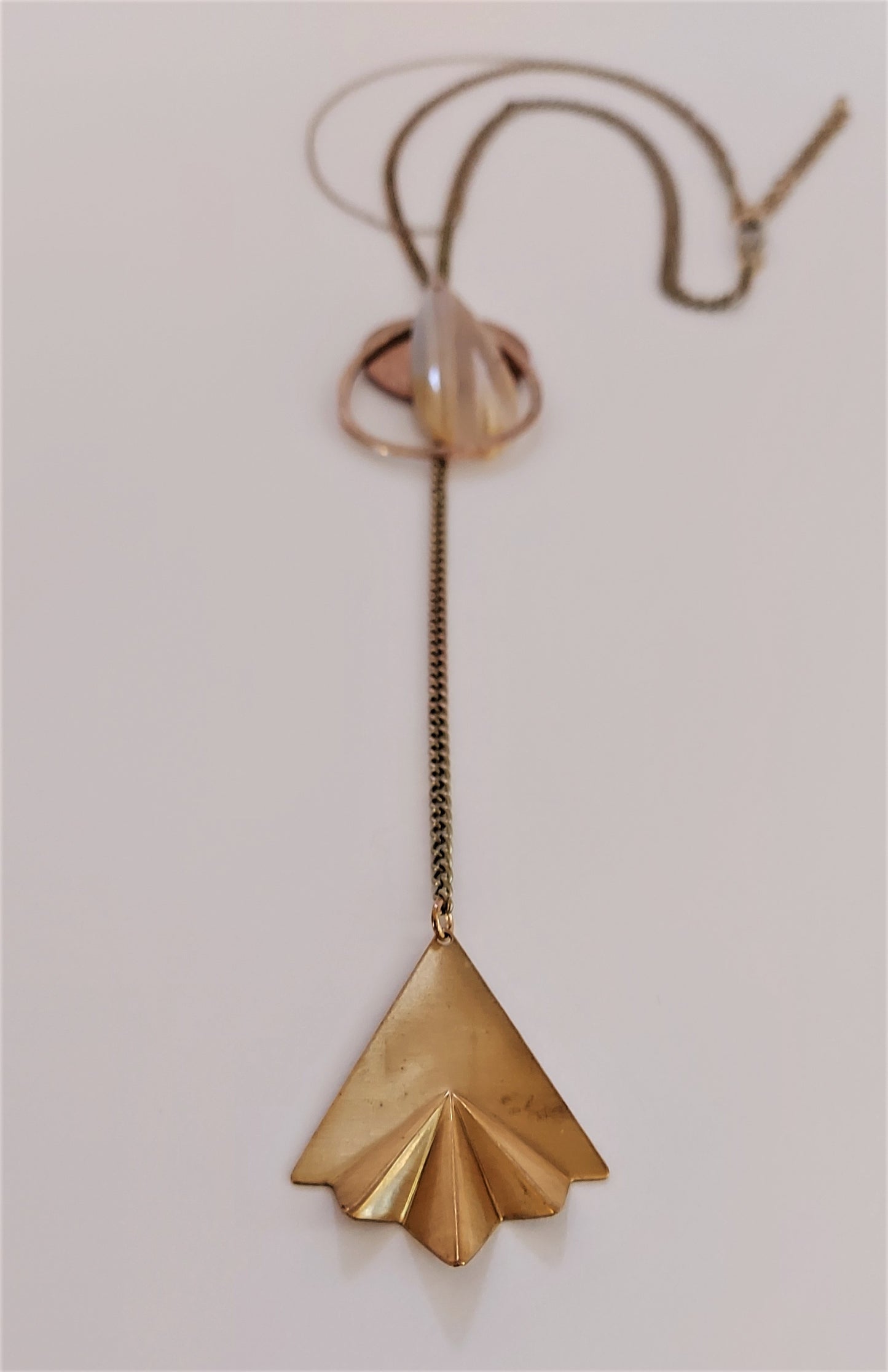 Banded Agate Teardrop Necklace