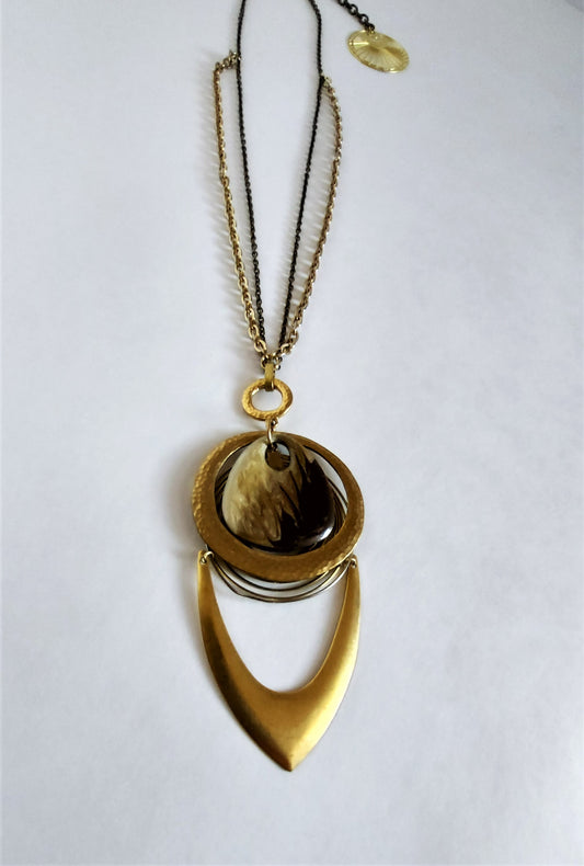 Galactic Brass Necklace