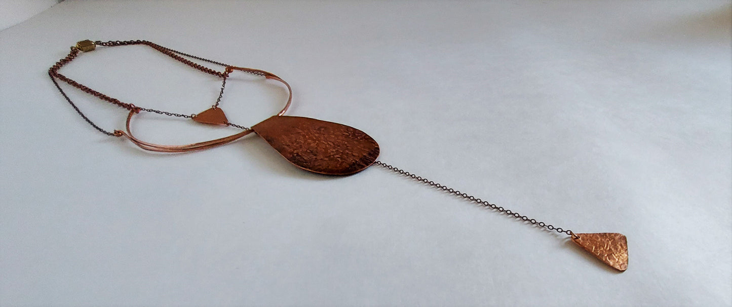 Copper Teardrop Necklace