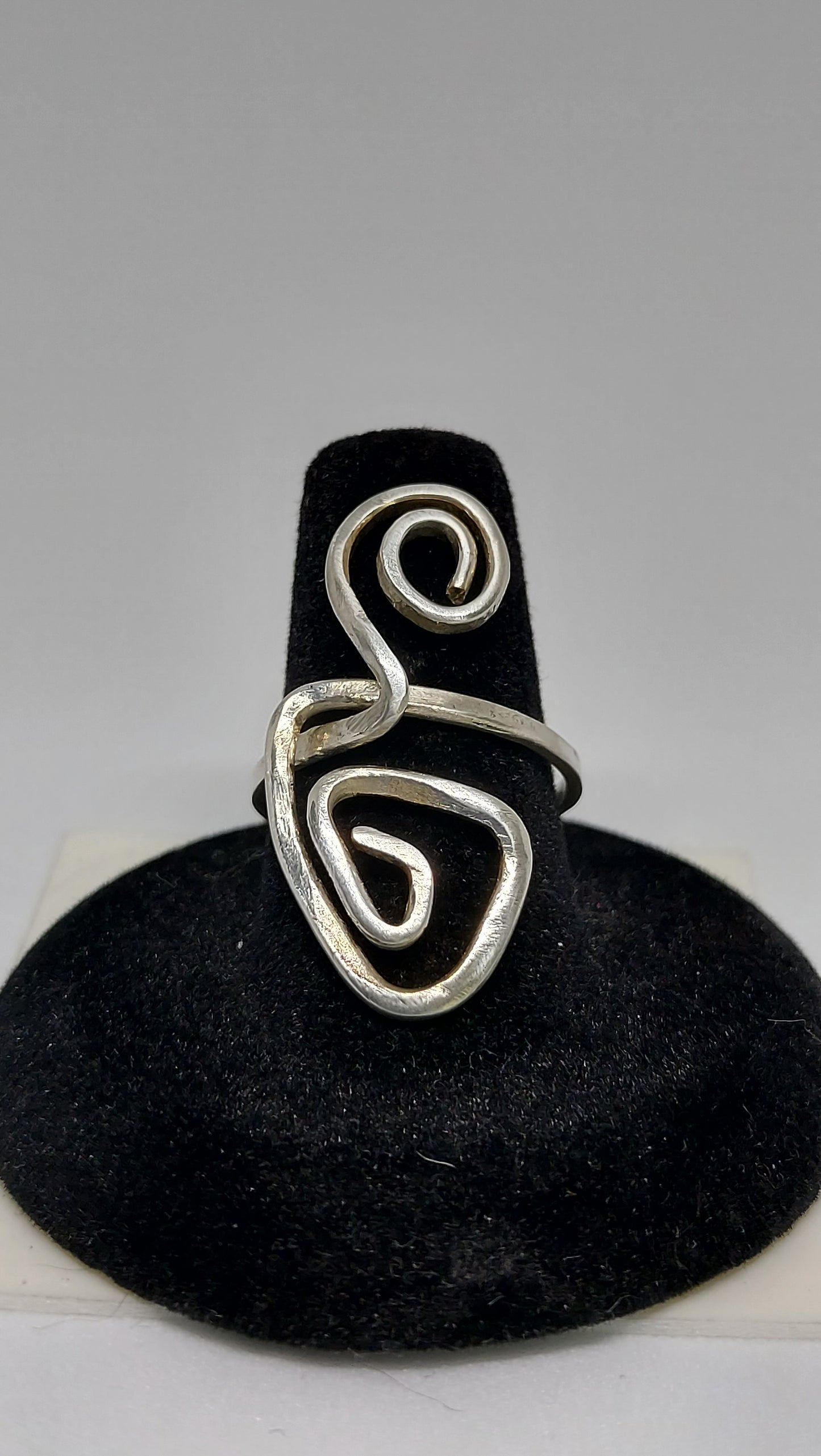 Sterling Silver Geo Ring