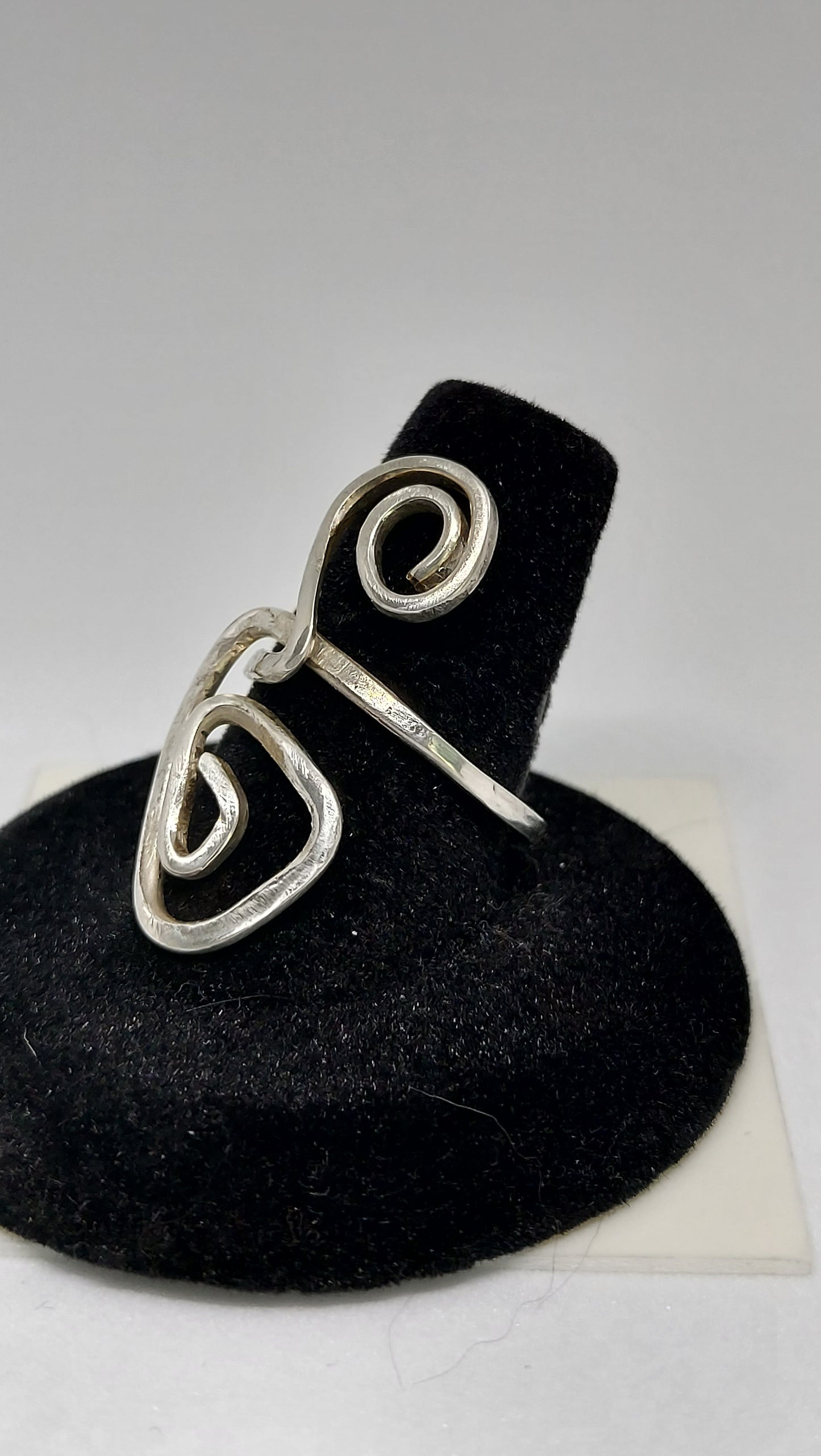 Sterling Silver Geo Ring