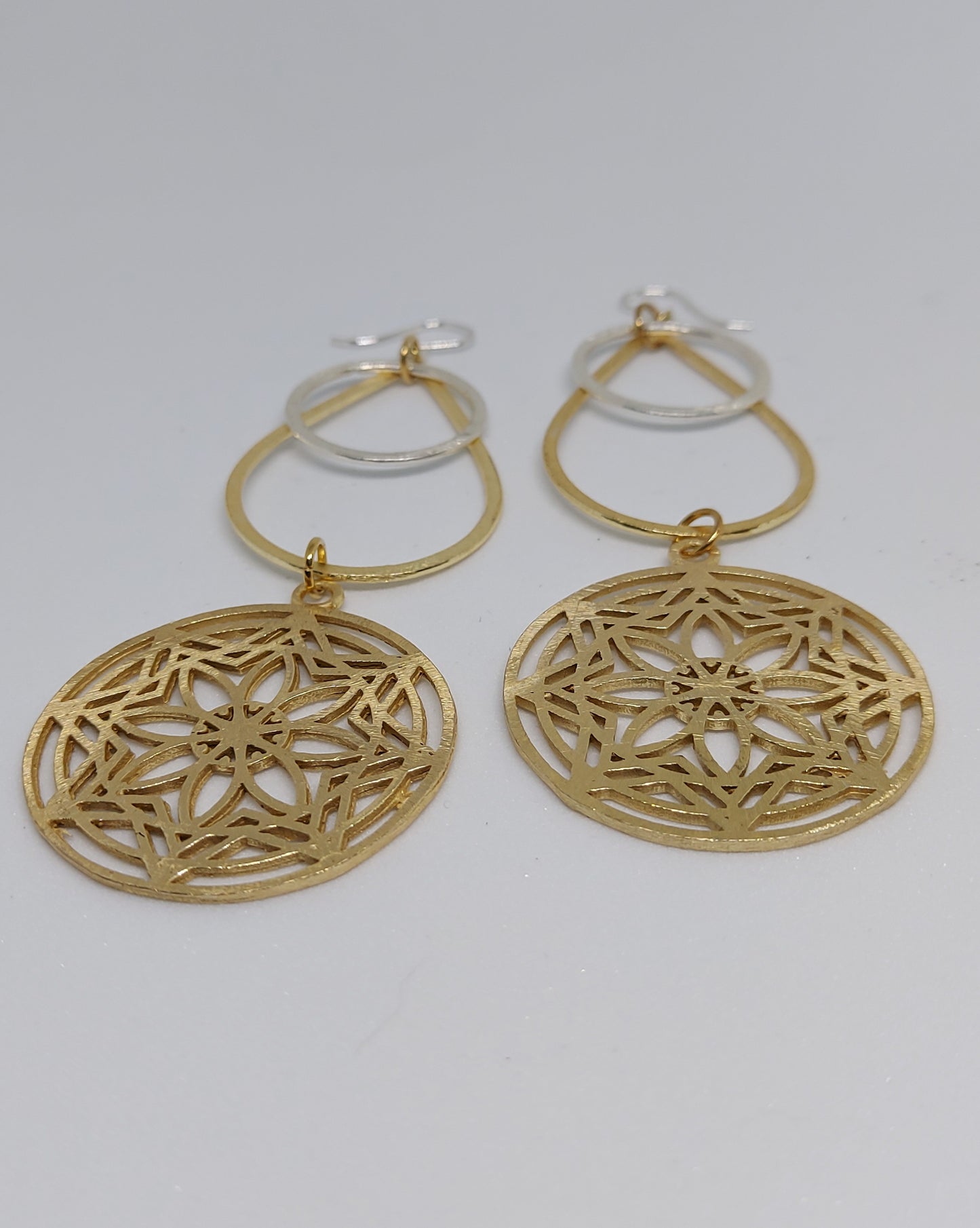 Mandala Tear Drop Earrings