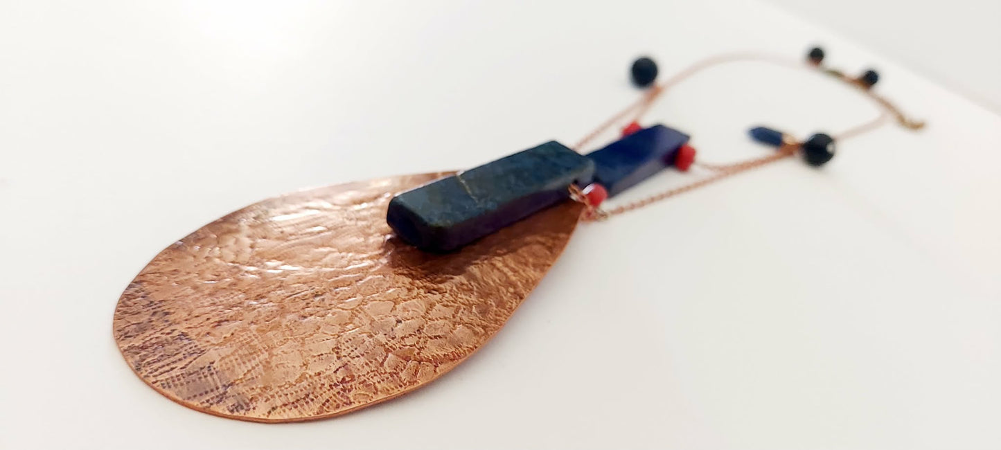 Copper and Lapis Dream Necklace