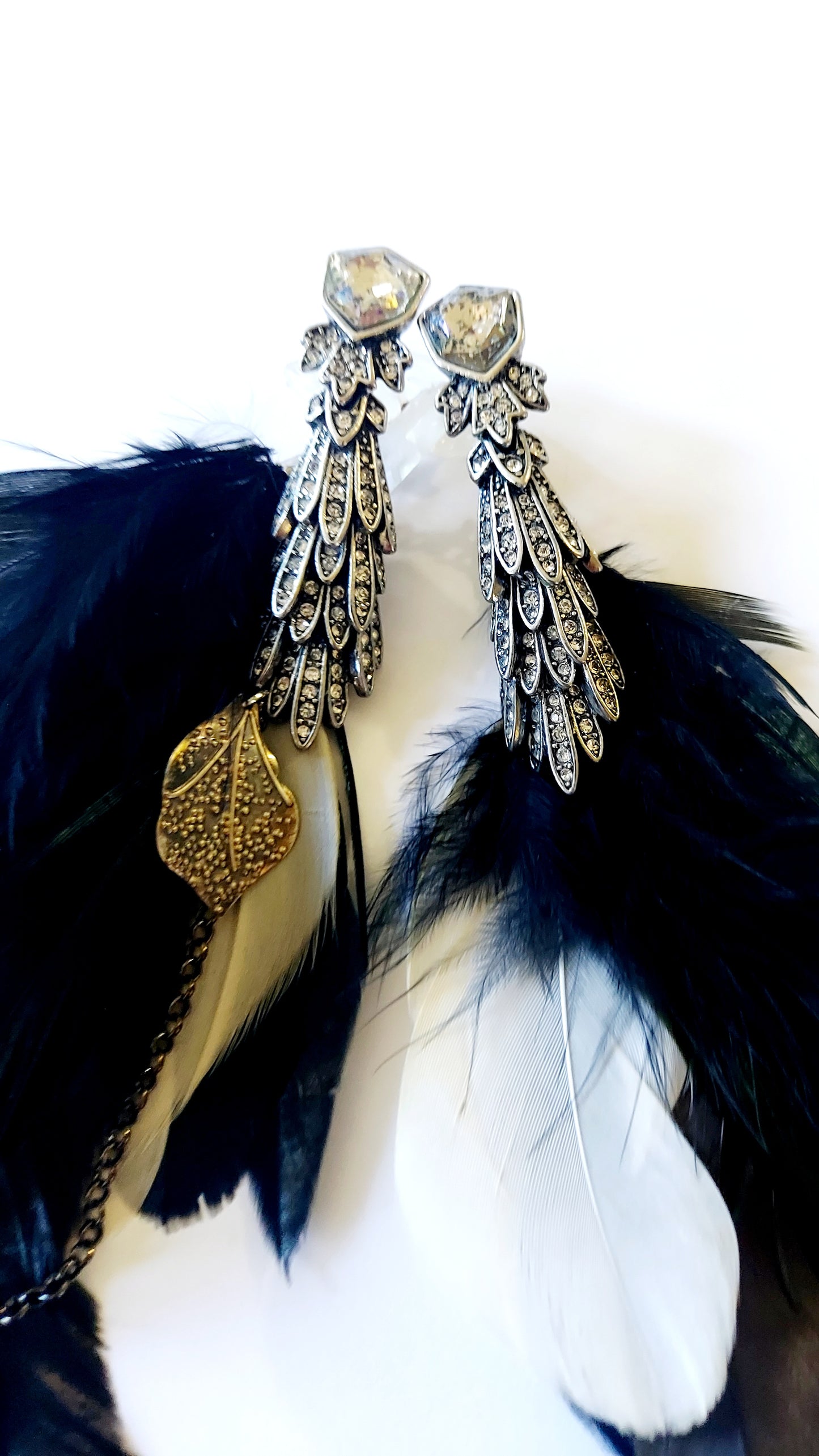 Raven Moon Earrings