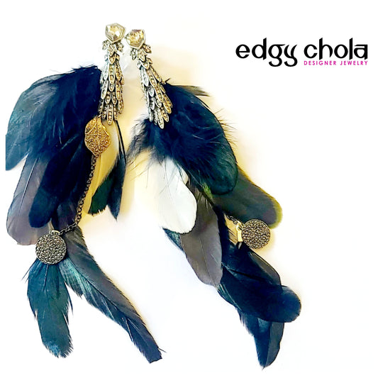 Raven Moon Earrings