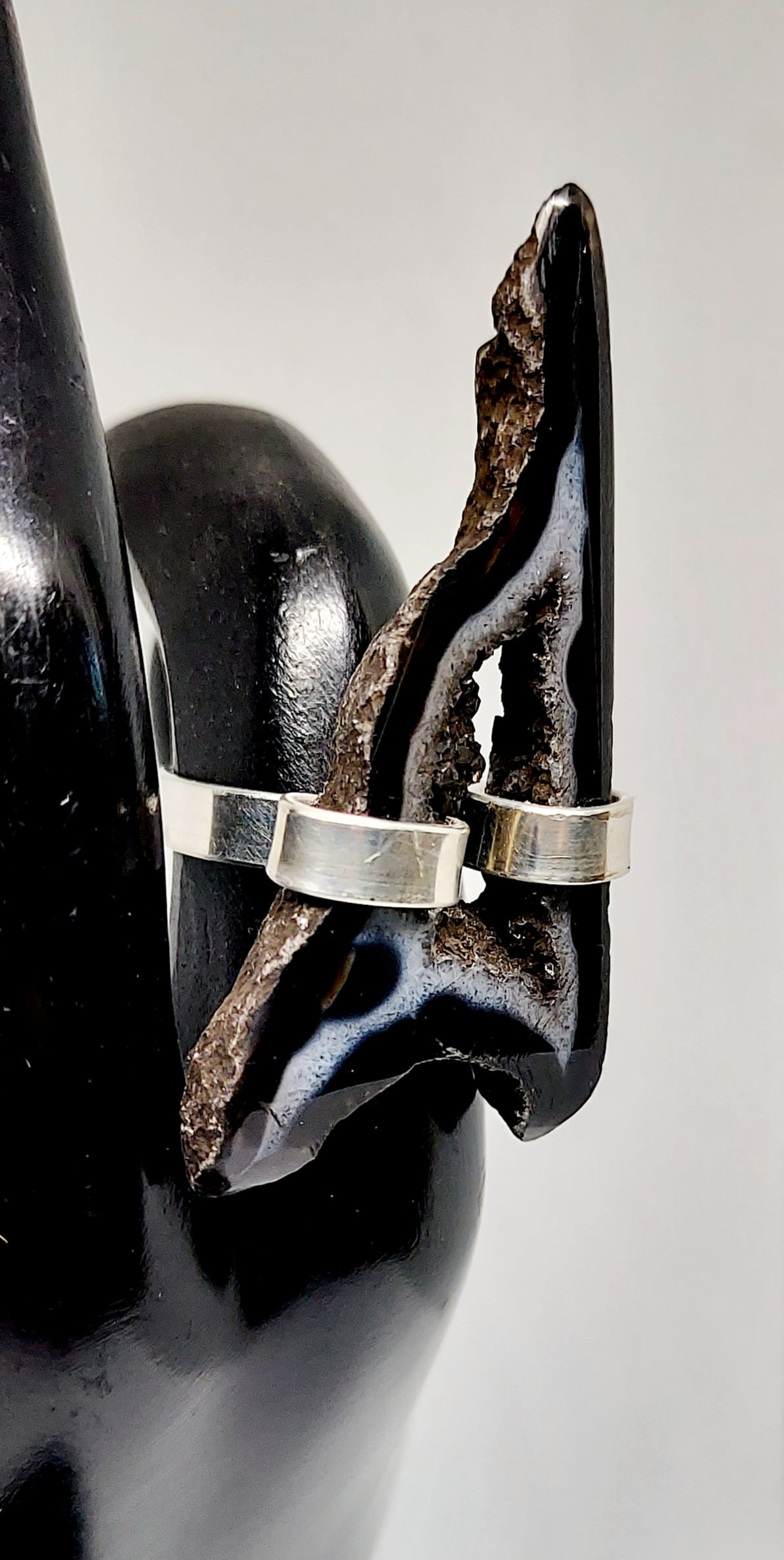 Moonshadow Druzy Quartz Ring