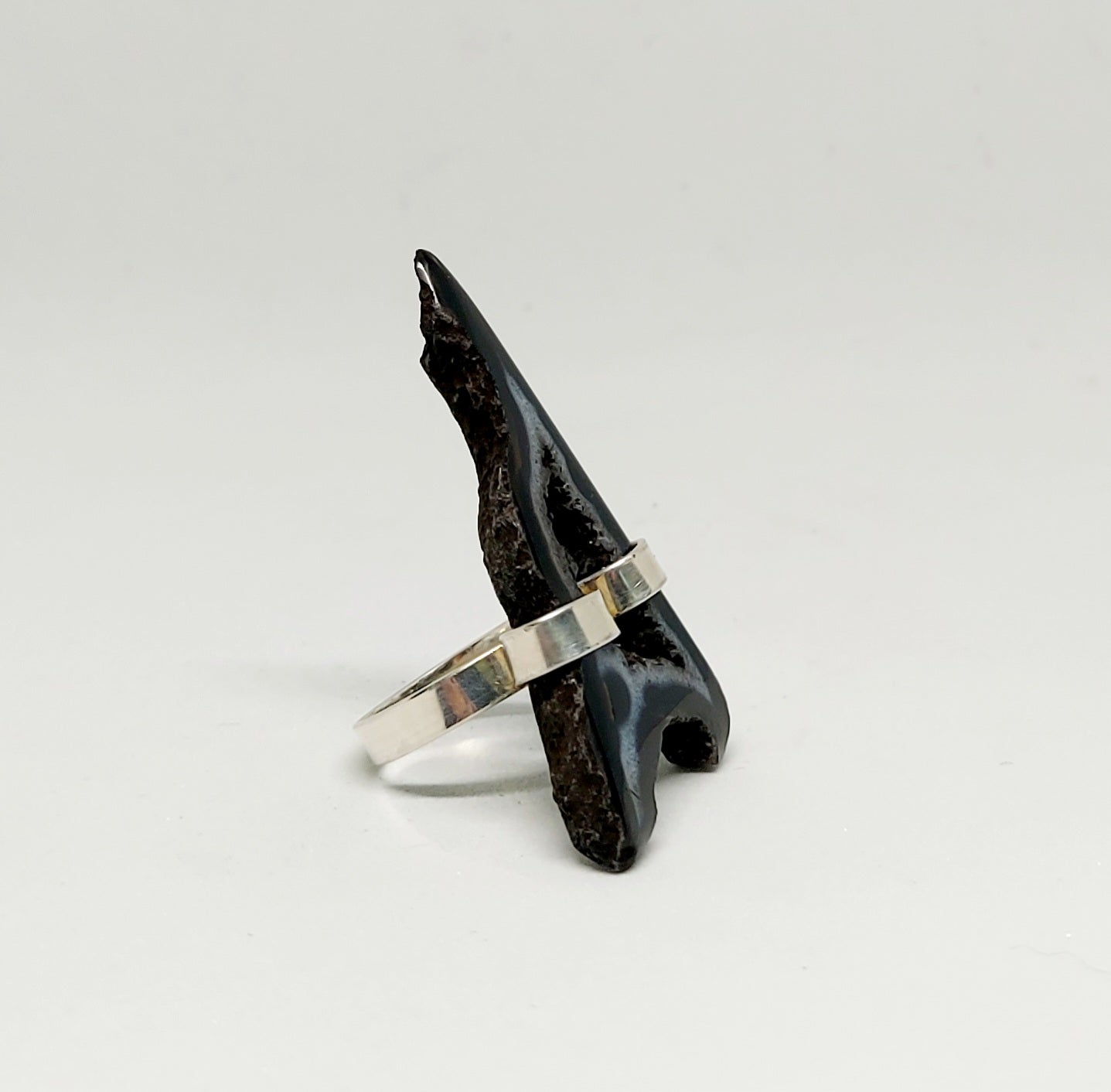 Moonshadow Druzy Quartz Ring