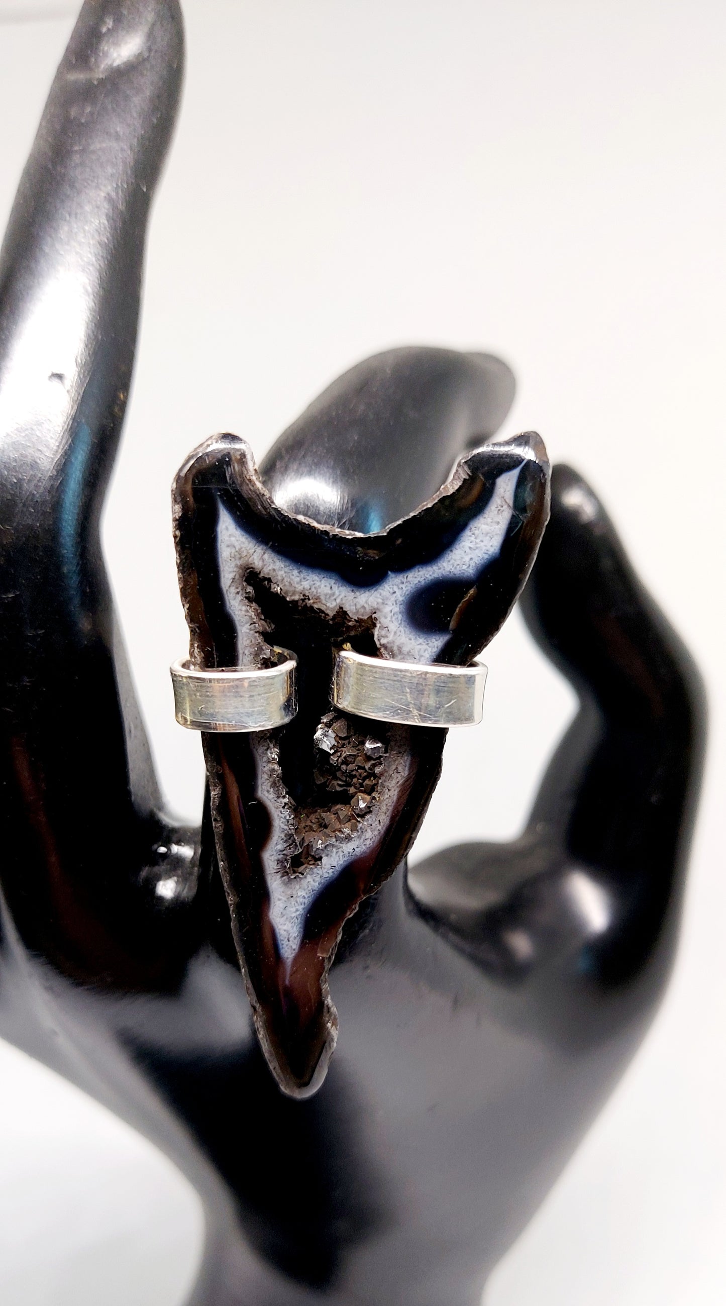 Moonshadow Druzy Quartz Ring