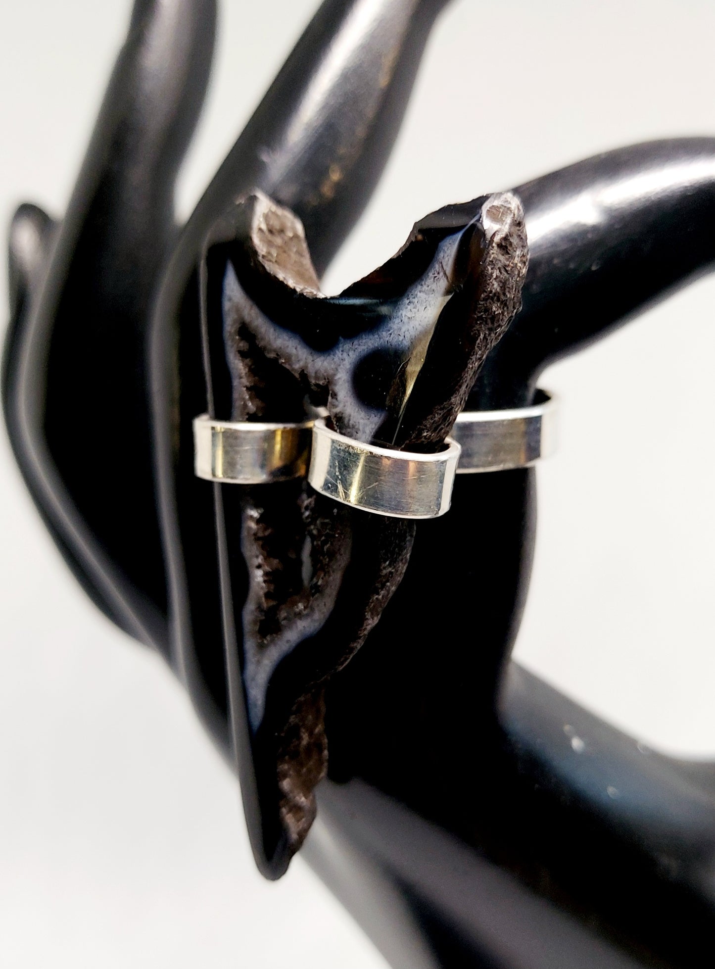 Moonshadow Druzy Quartz Ring