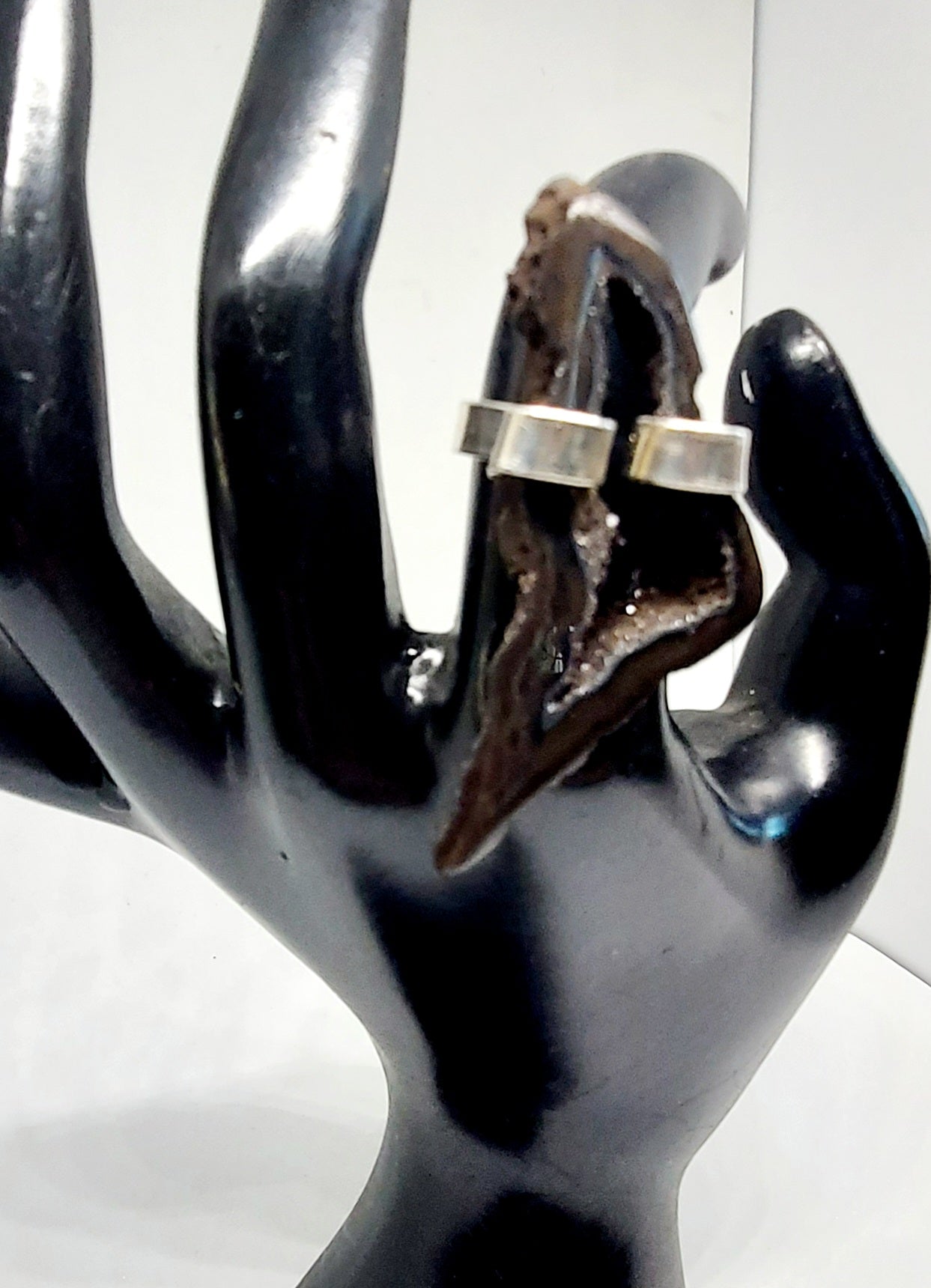 Oracle Shard Ring Druzy Quartz Ring