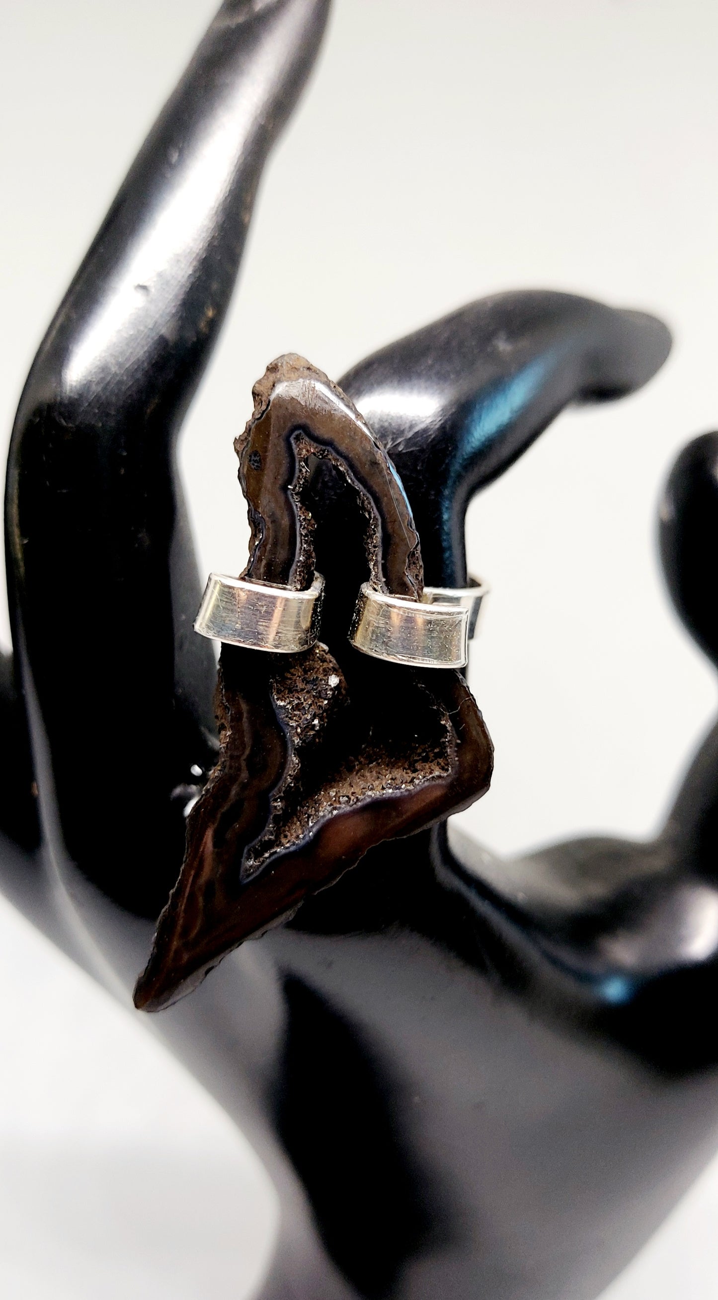 Oracle Shard Ring Druzy Quartz Ring