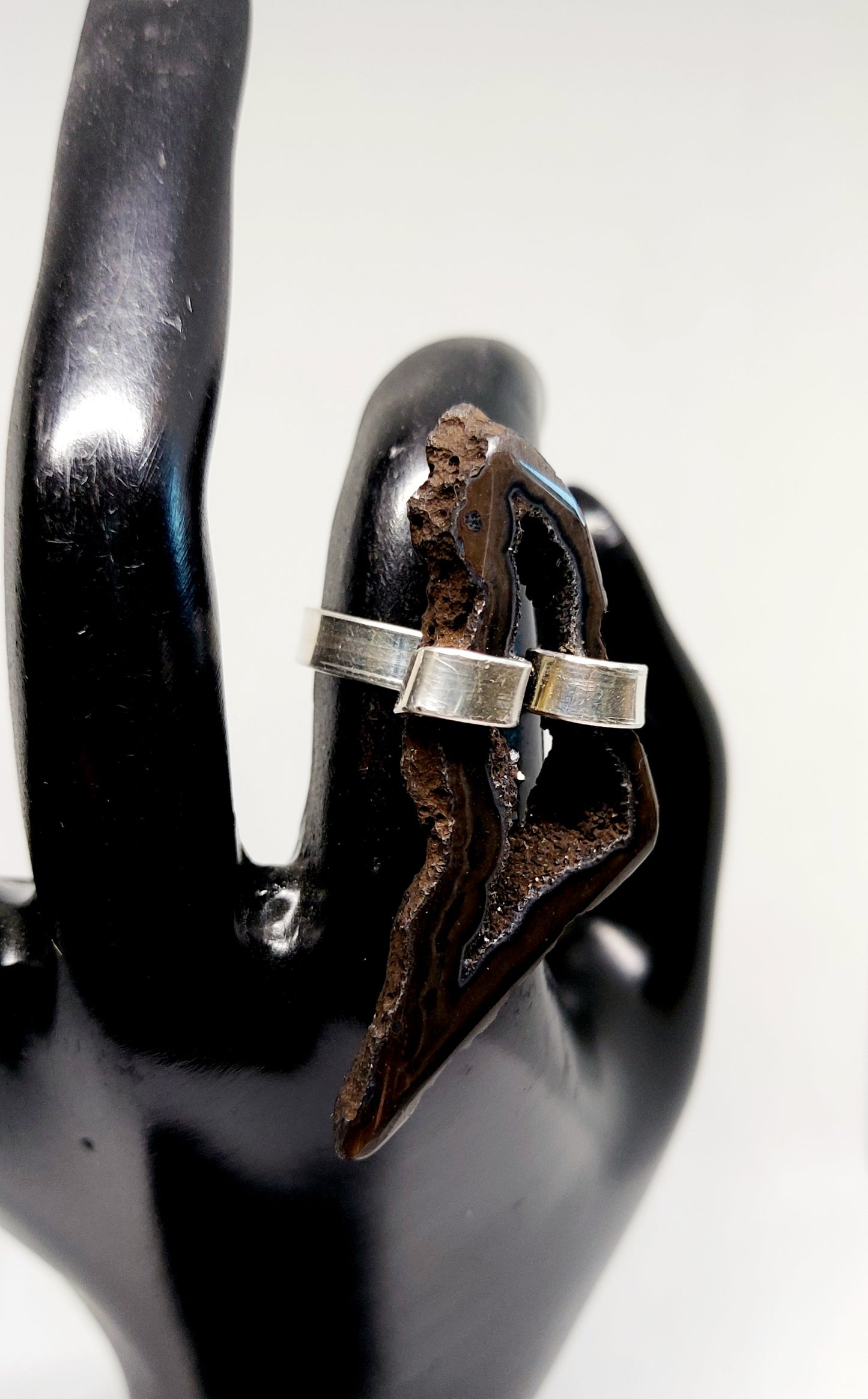 Oracle Shard Ring Druzy Quartz Ring