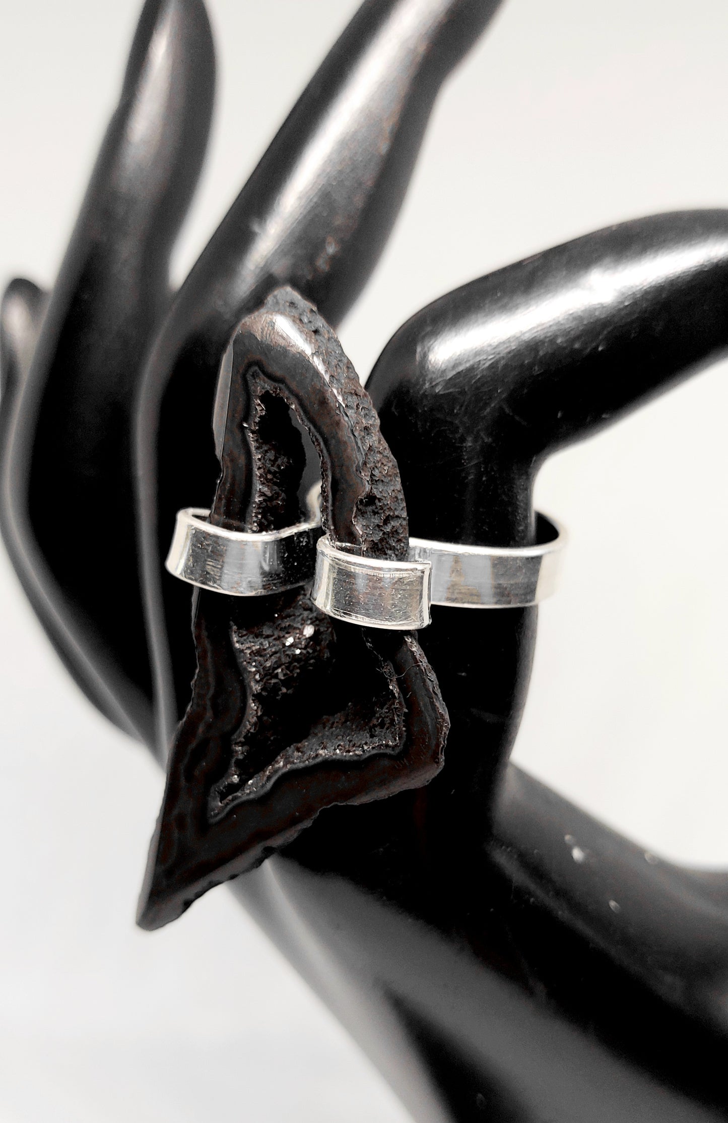 Oracle Shard Ring Druzy Quartz Ring