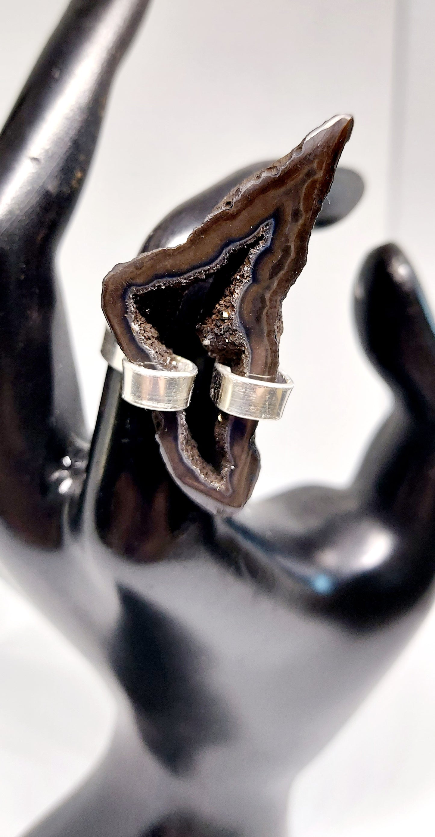 Oracle Shard Ring Druzy Quartz Ring