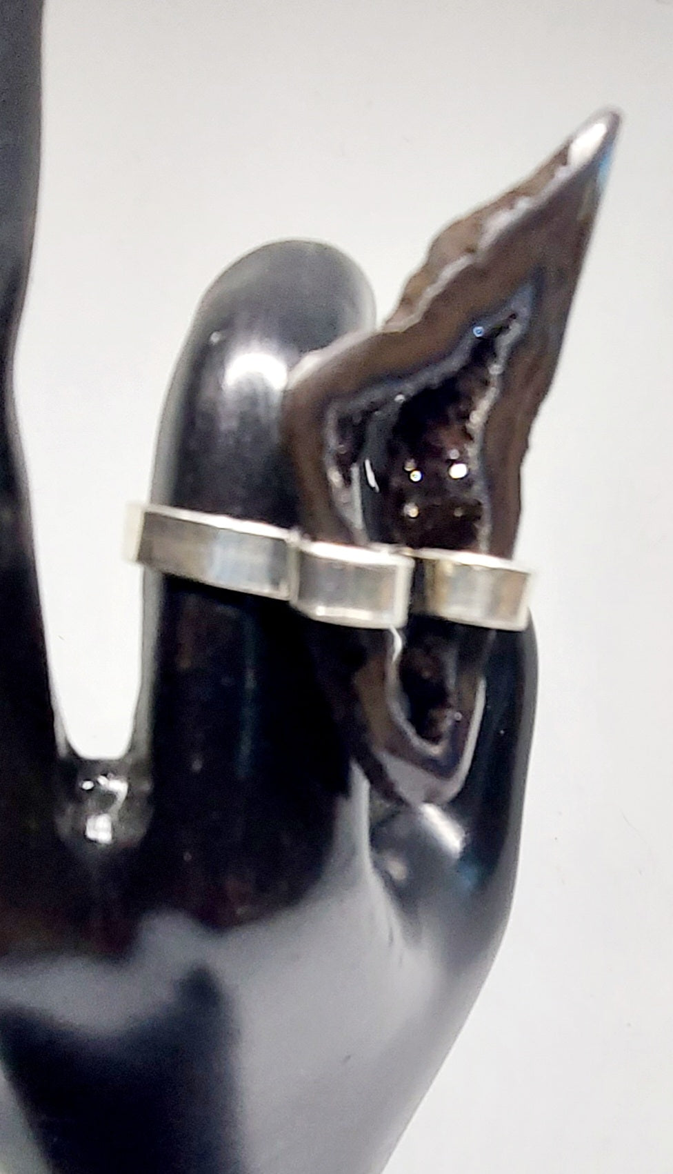 Oracle Shard Ring Druzy Quartz Ring