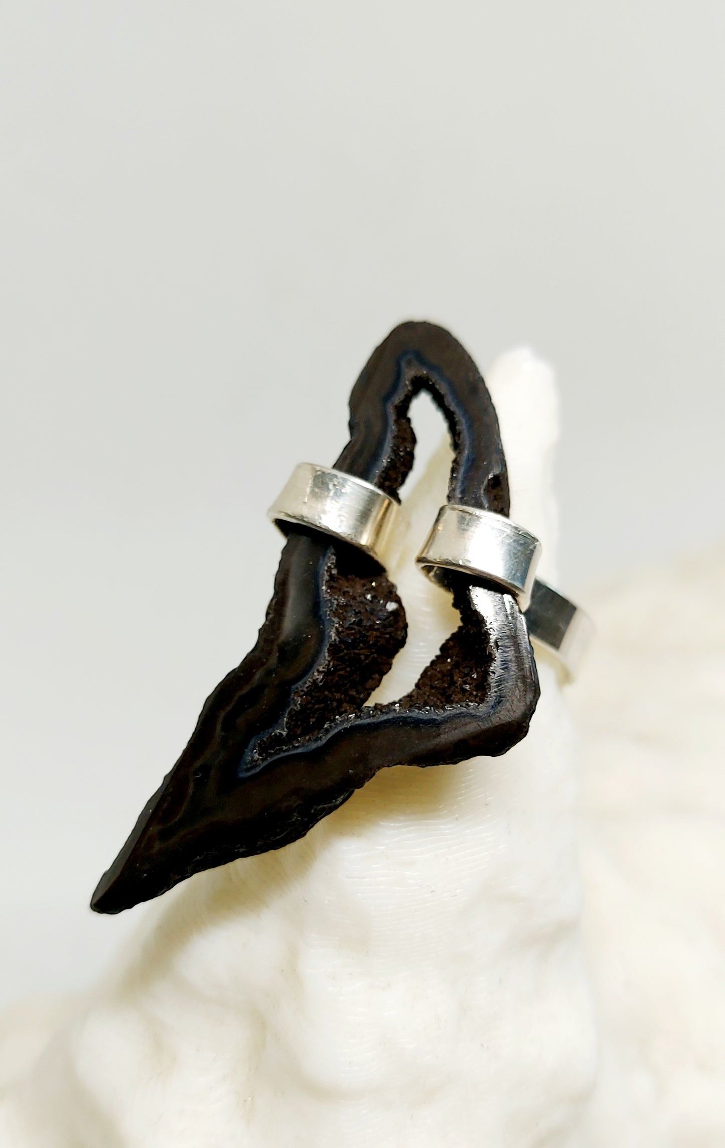 Oracle Shard Ring Druzy Quartz Ring