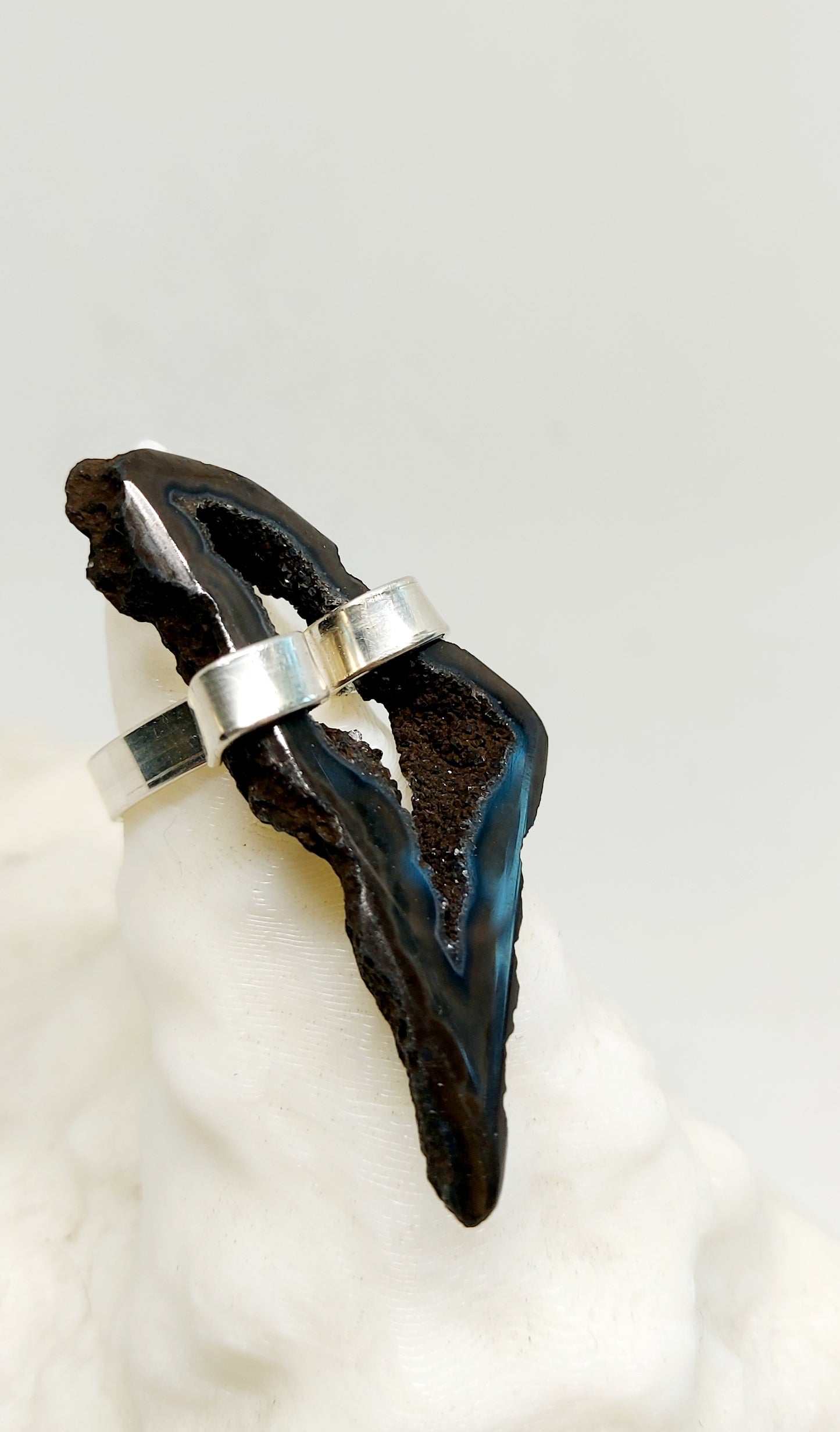 Oracle Shard Ring Druzy Quartz Ring