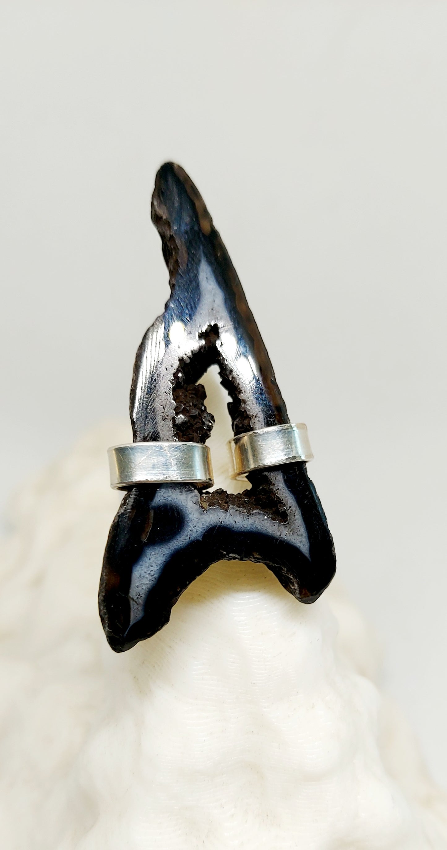 Moonshadow Druzy Quartz Ring