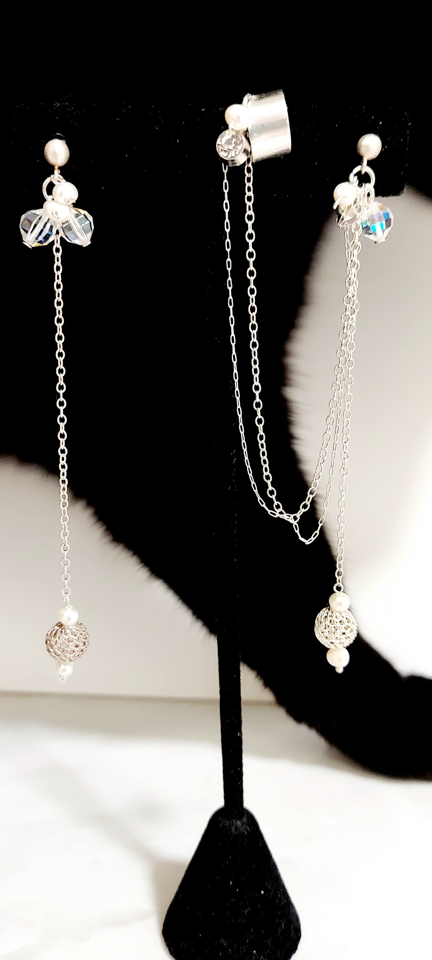 Celestial Whisper Ear Cuff and Earring Duo