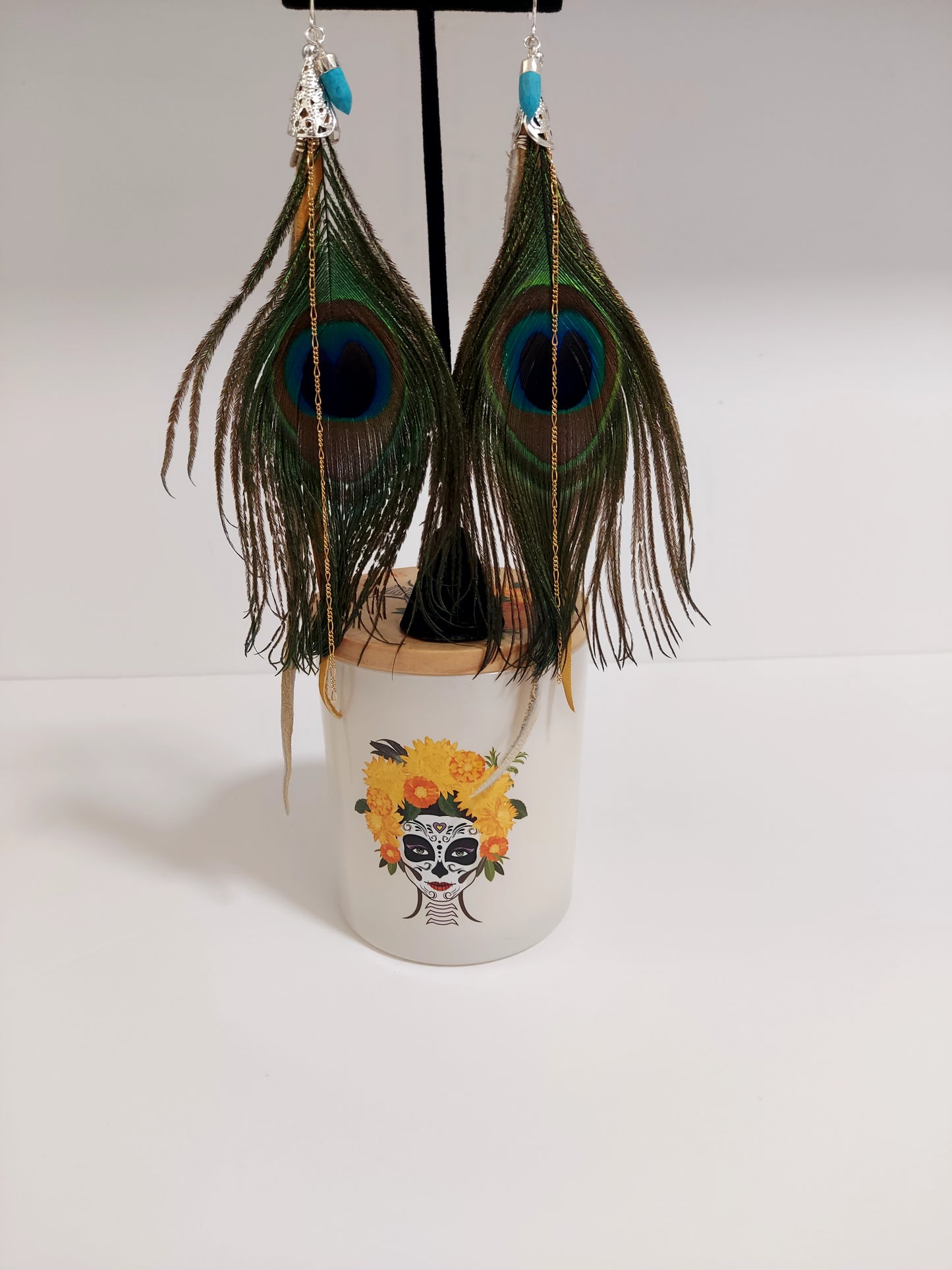 Pluma Sagrada Feather Earrings