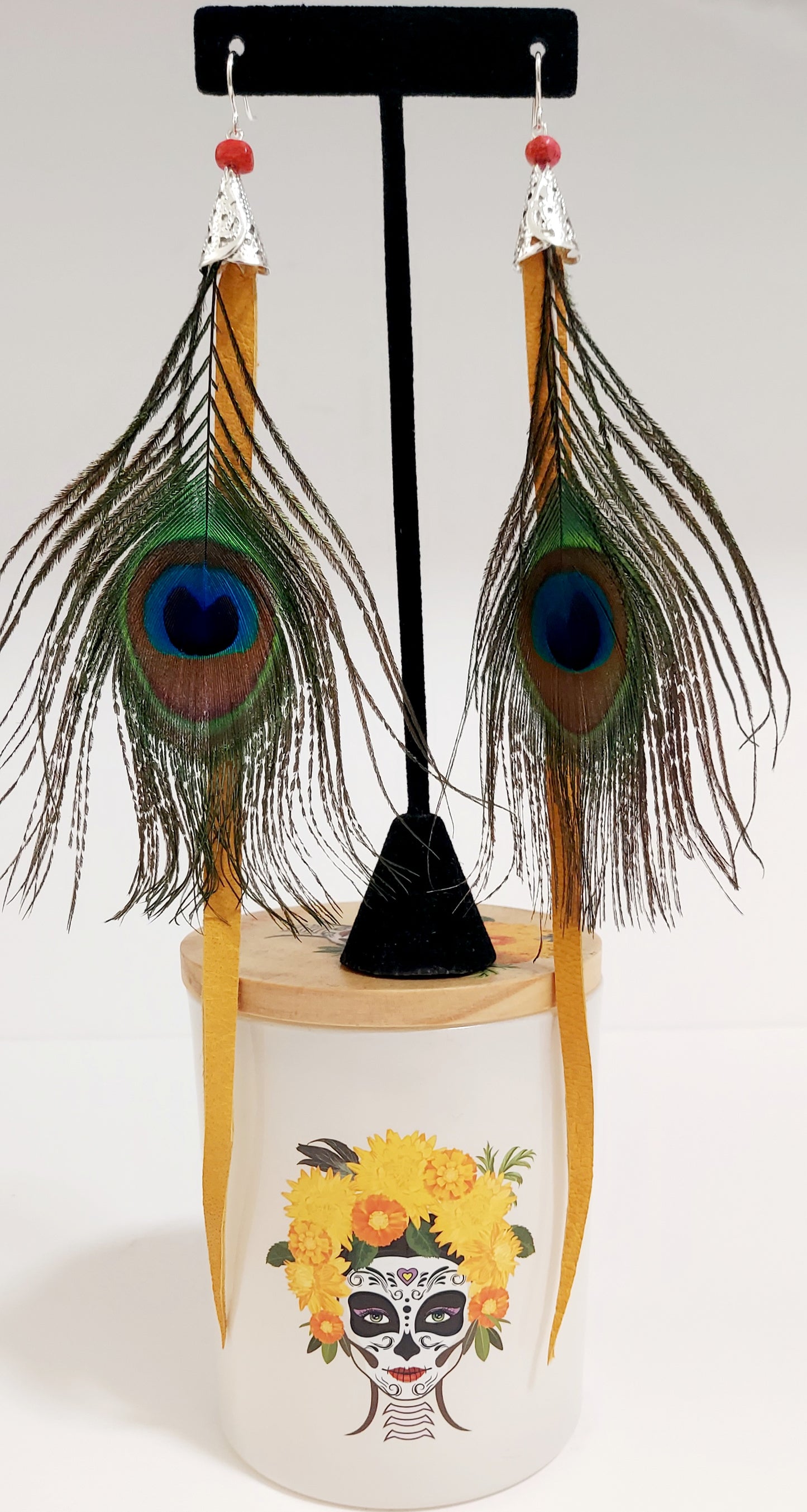 The Watchful Plume Feather Earrings