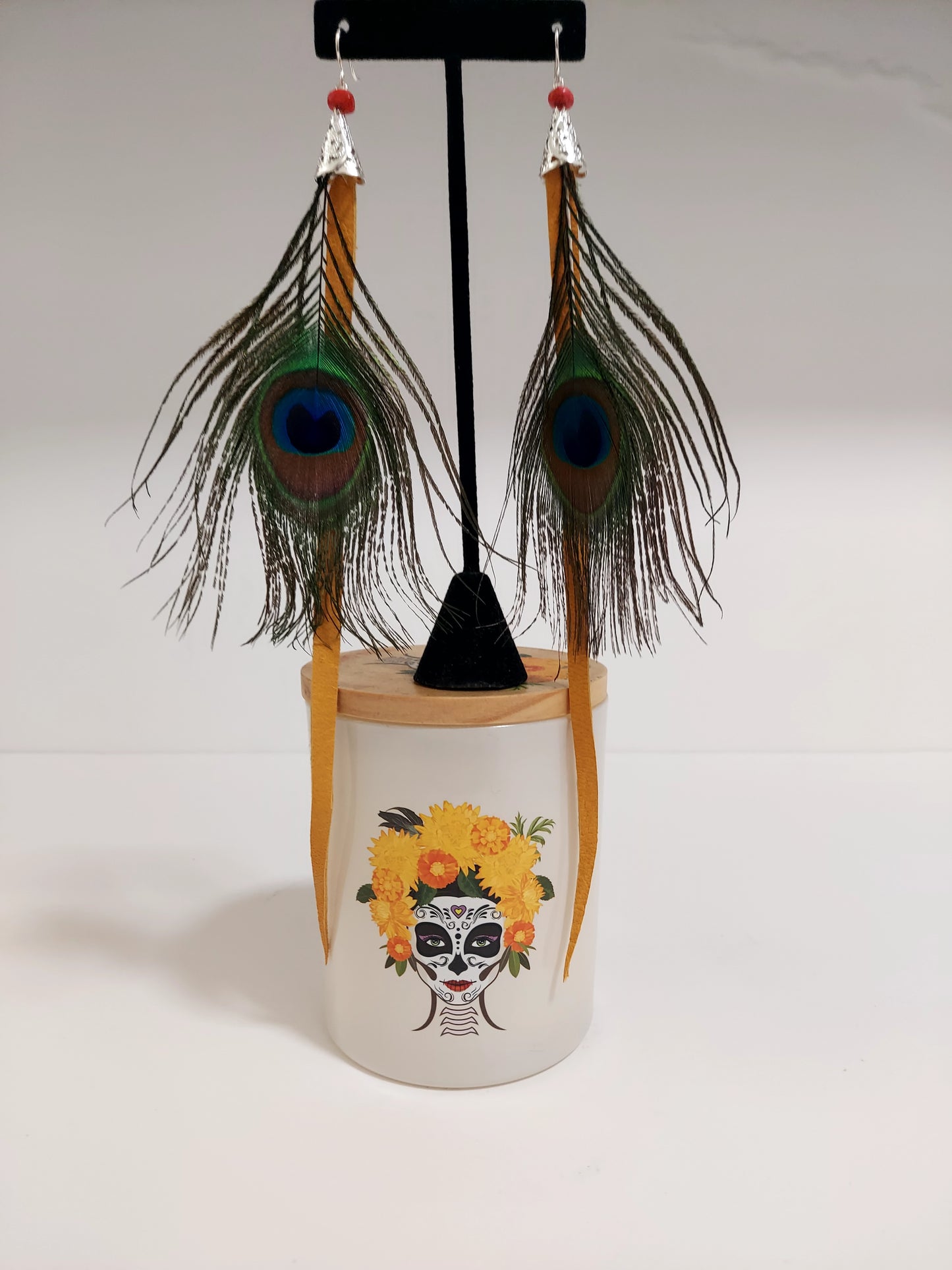 The Watchful Plume Feather Earrings