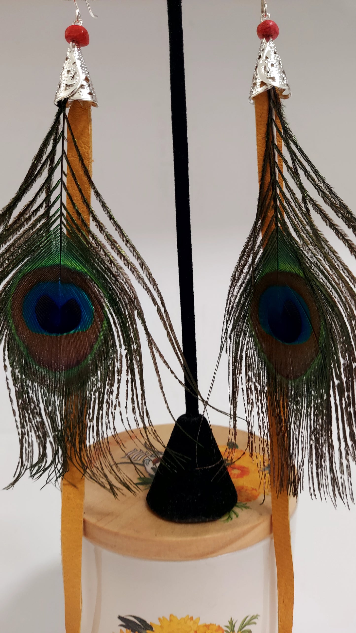 The Watchful Plume Feather Earrings