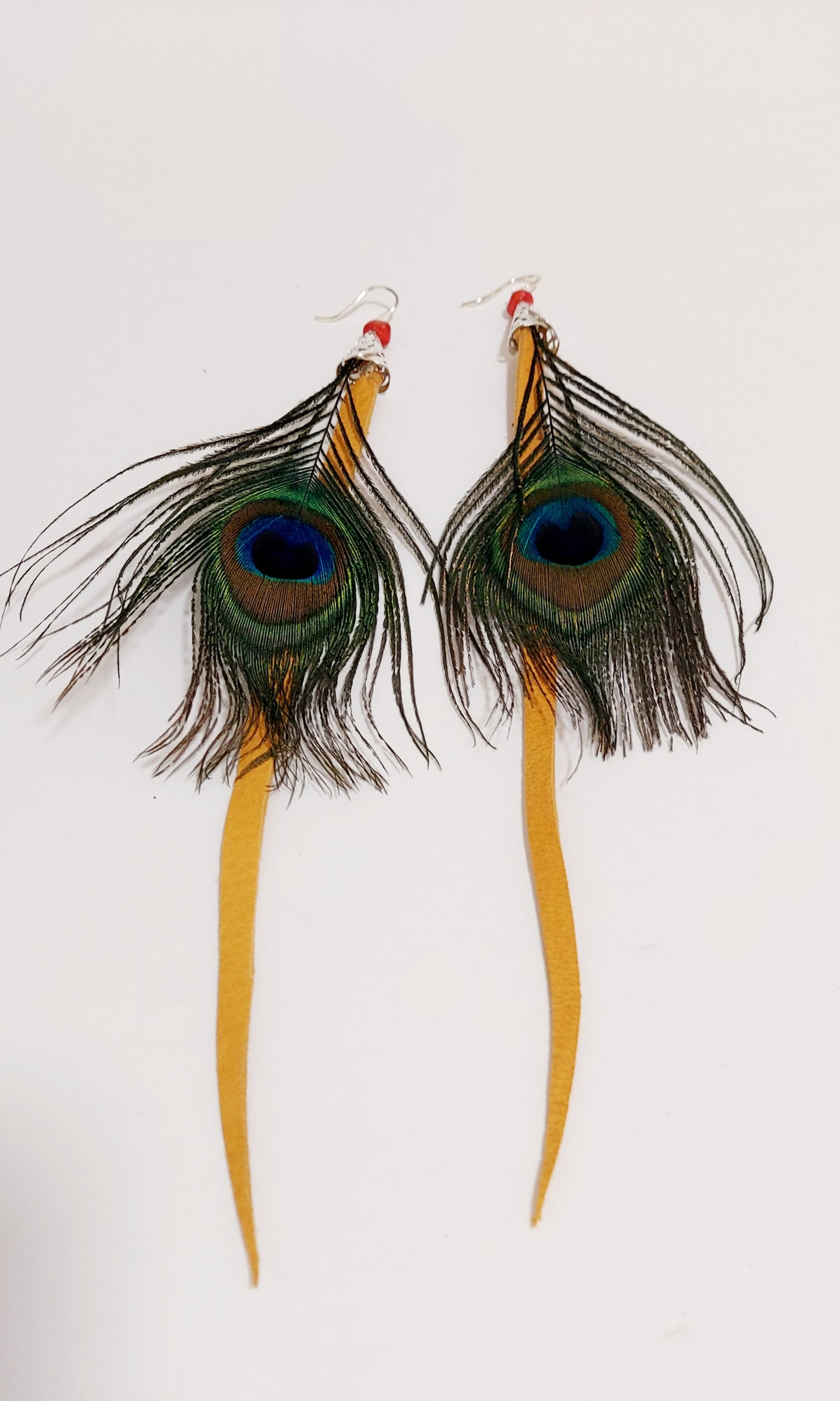 The Watchful Plume Feather Earrings