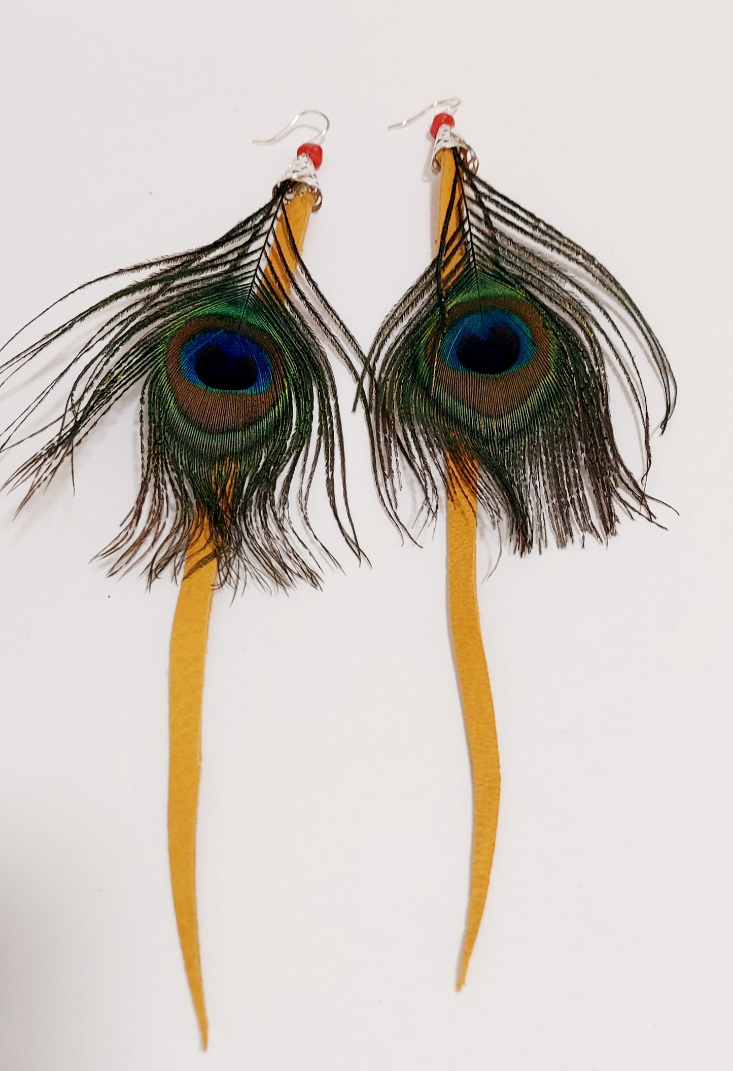 The Watchful Plume Feather Earrings