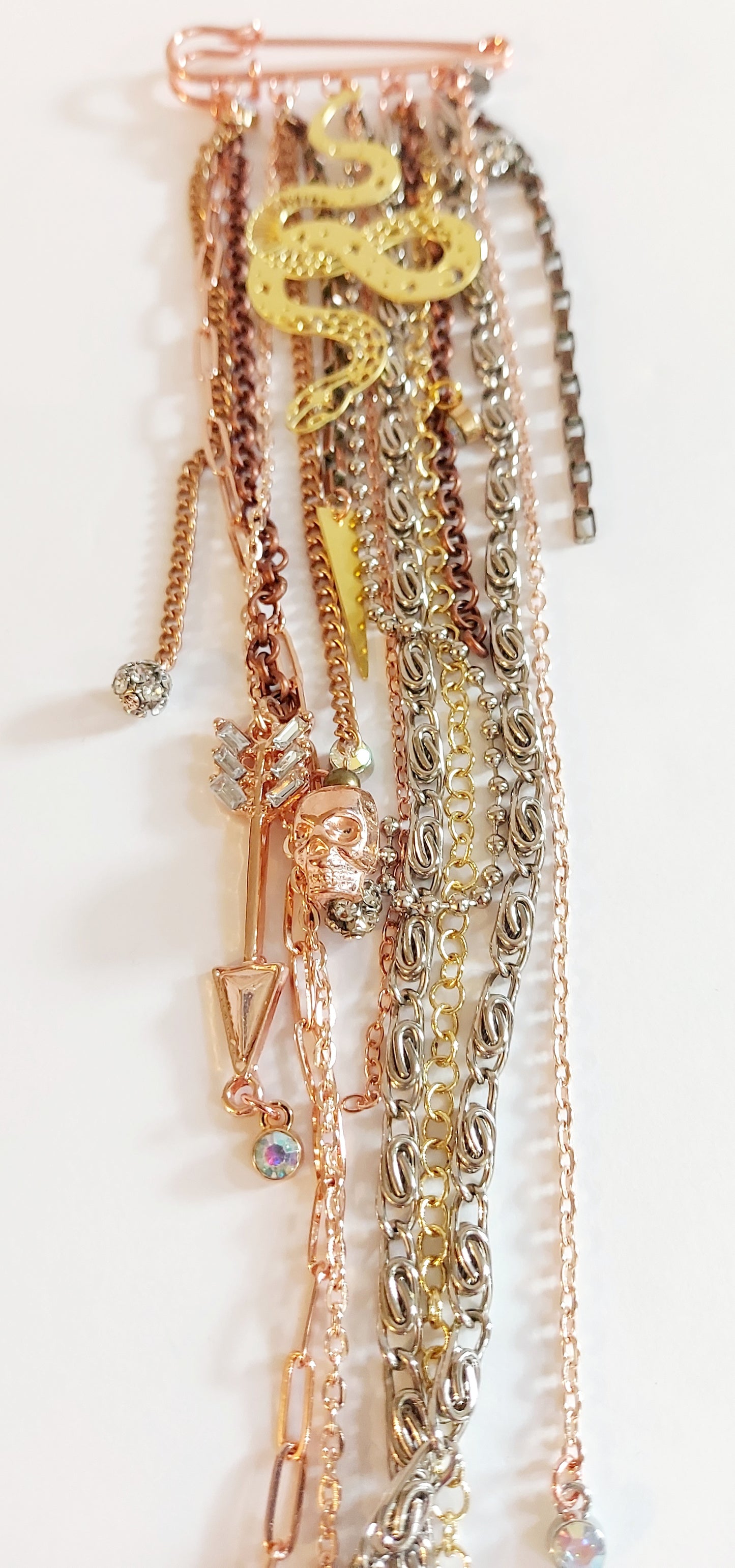 Twin Guardians Double Lapel Pin