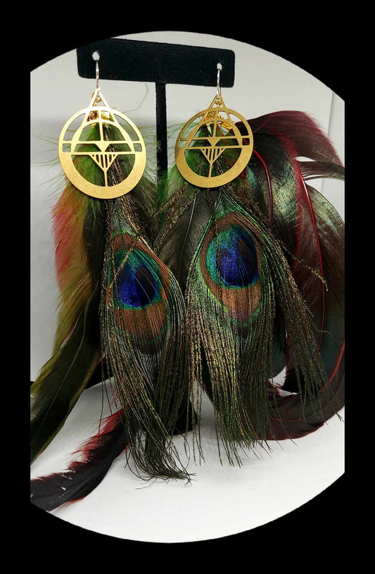 Peacock Rising Earrings