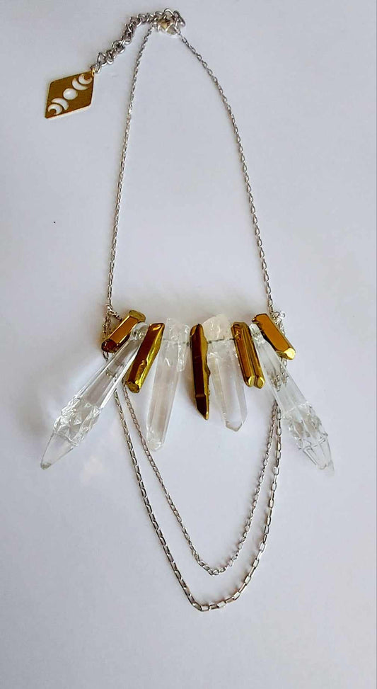 Golden Crystal Necklace