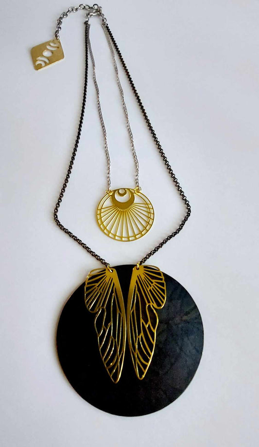 Dark Moon Flight Necklace