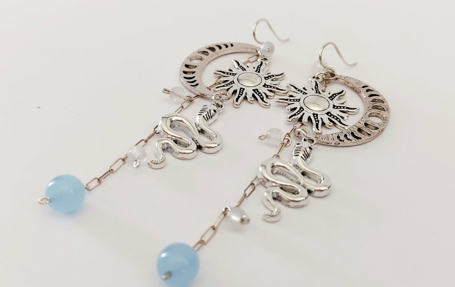 Serpent of the Celestial Tide Earrings