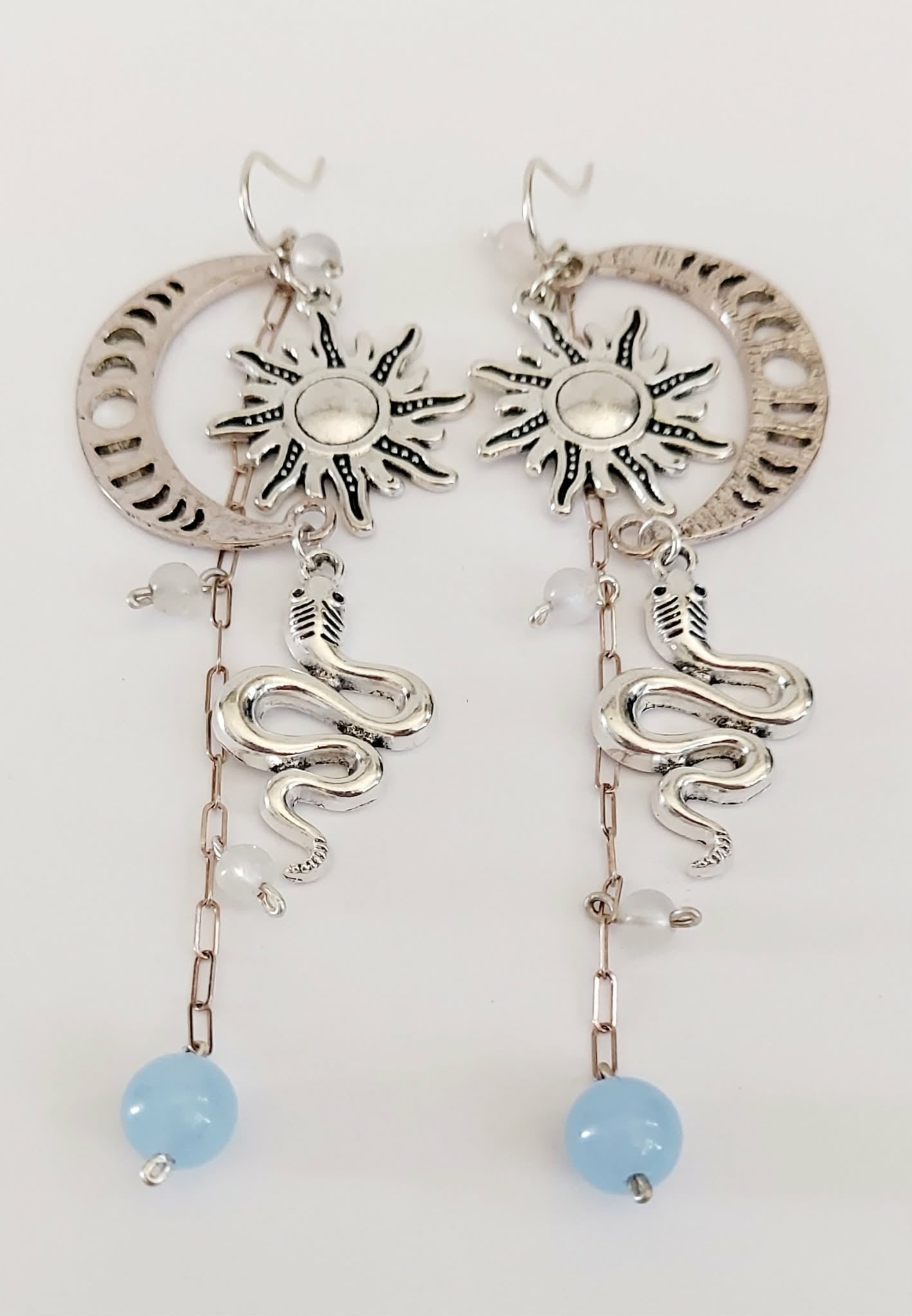 Serpent of the Celestial Tide Earrings