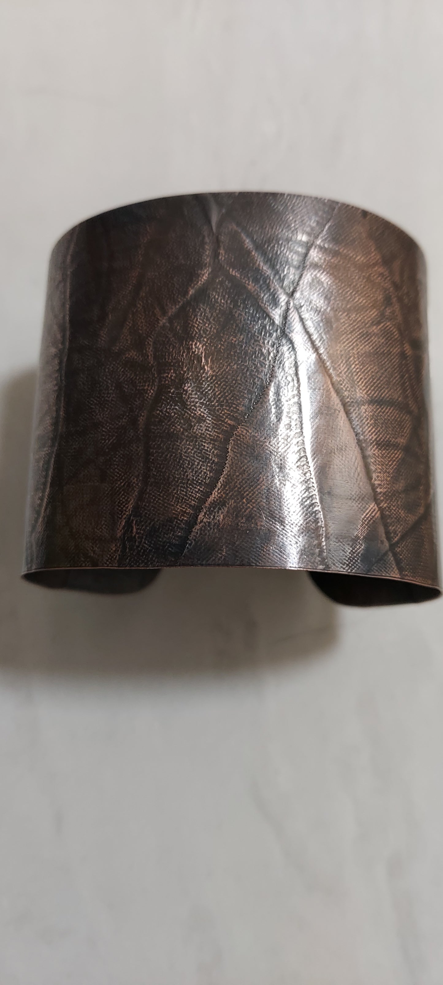 Ribbon Pressed Copper Cuff