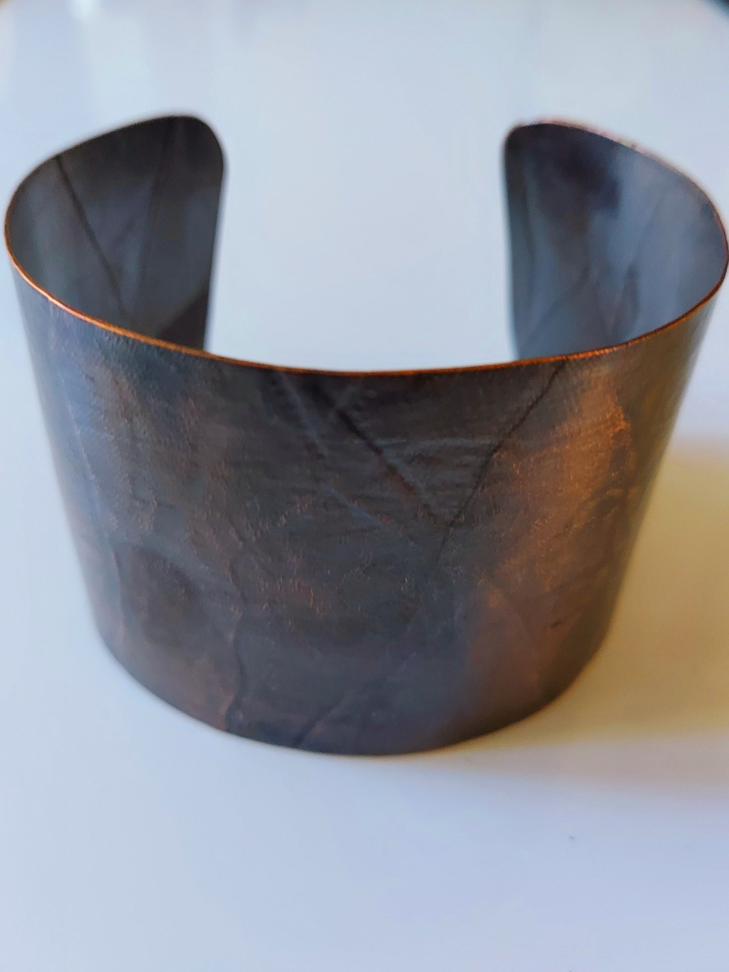 Ribbon Pressed Copper Cuff