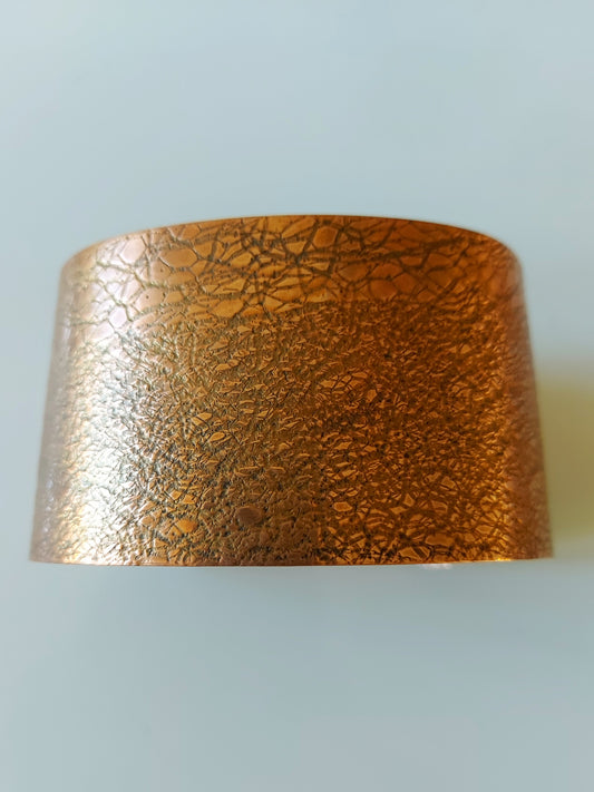 Wire Mesh Pressed Copper Cuff (1 1/2" inches)