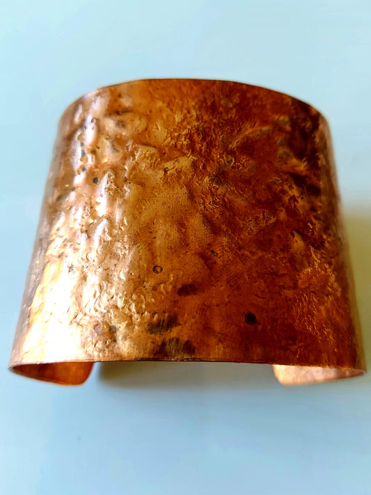 Teardrop Textured Copper Cuff