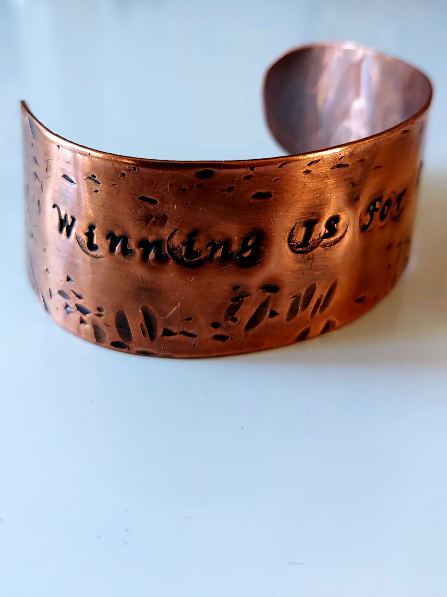 "Winning Is For Losers" Copper Cuff