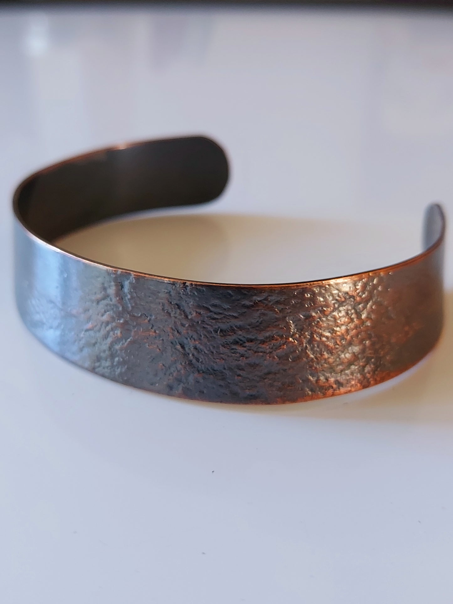 Fabric Pressed Copper Cuff (1/2" inch)