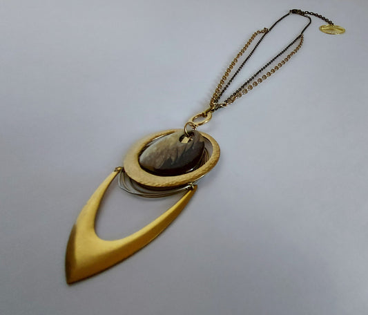 Galactic Brass Necklace