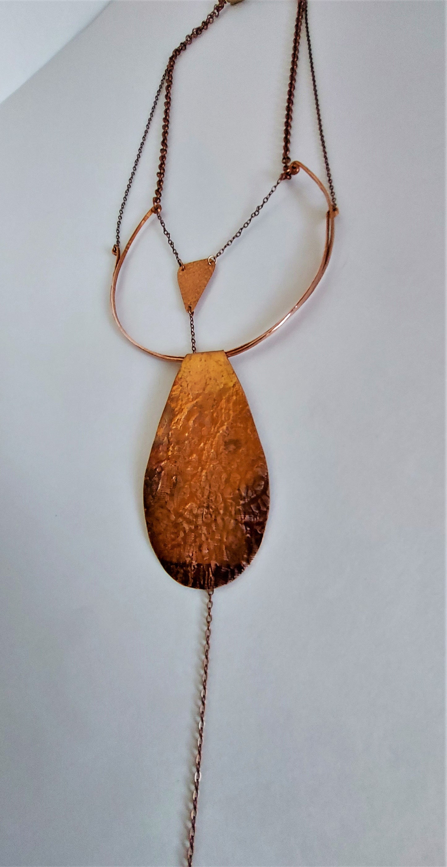 Copper Teardrop Necklace