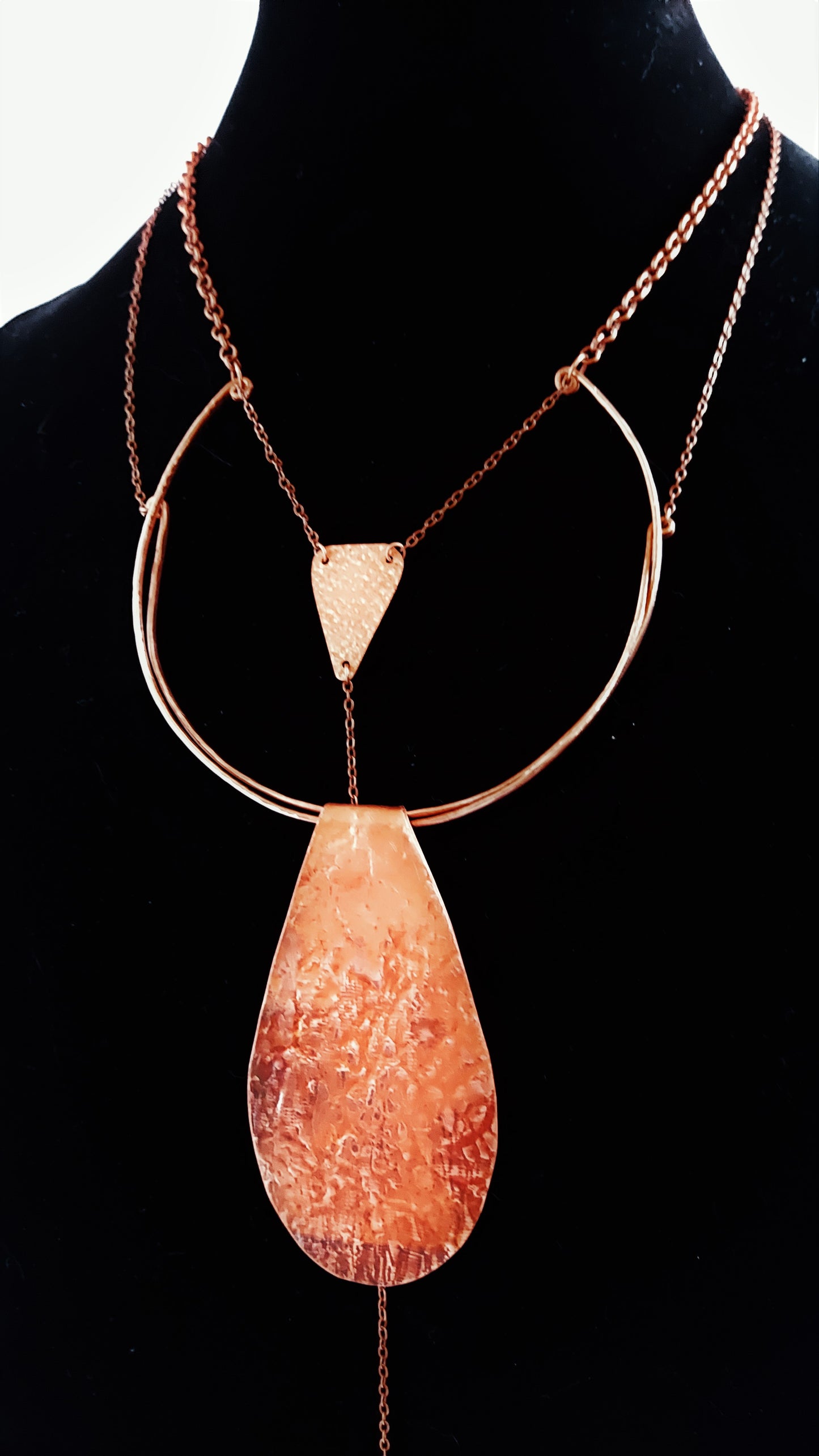 Copper Teardrop Necklace