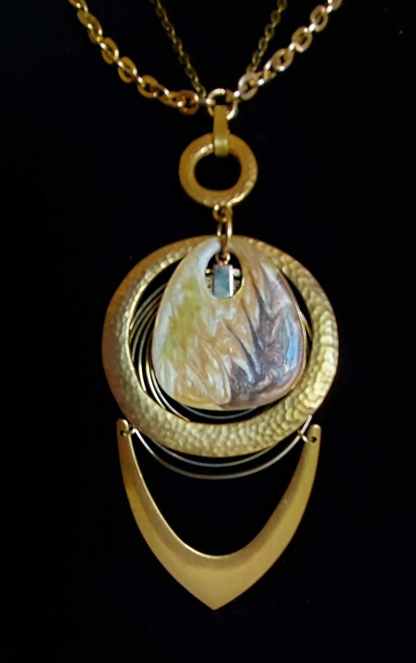 Galactic Brass Necklace