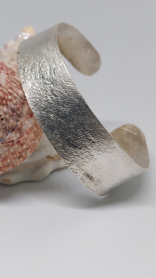 Textured Sterling Silver Cuff