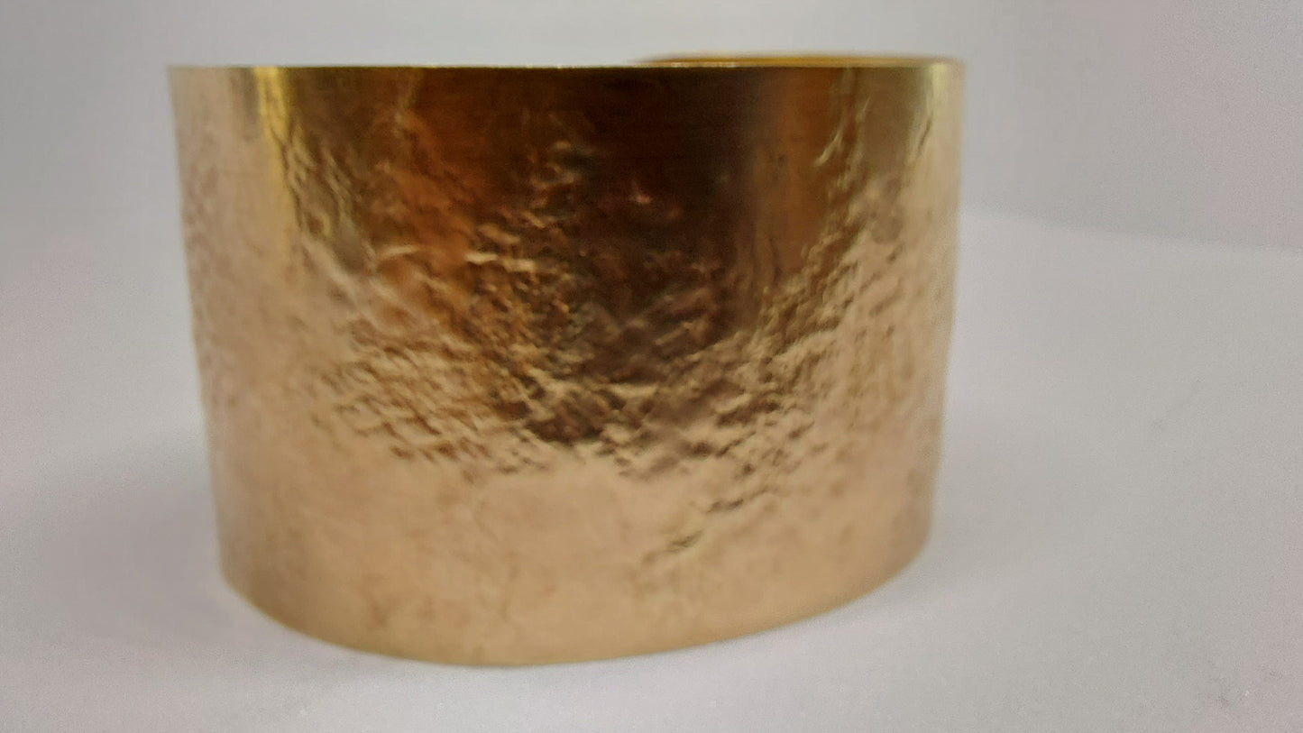 Textured Brass Cuff (1 1/2" inch)
